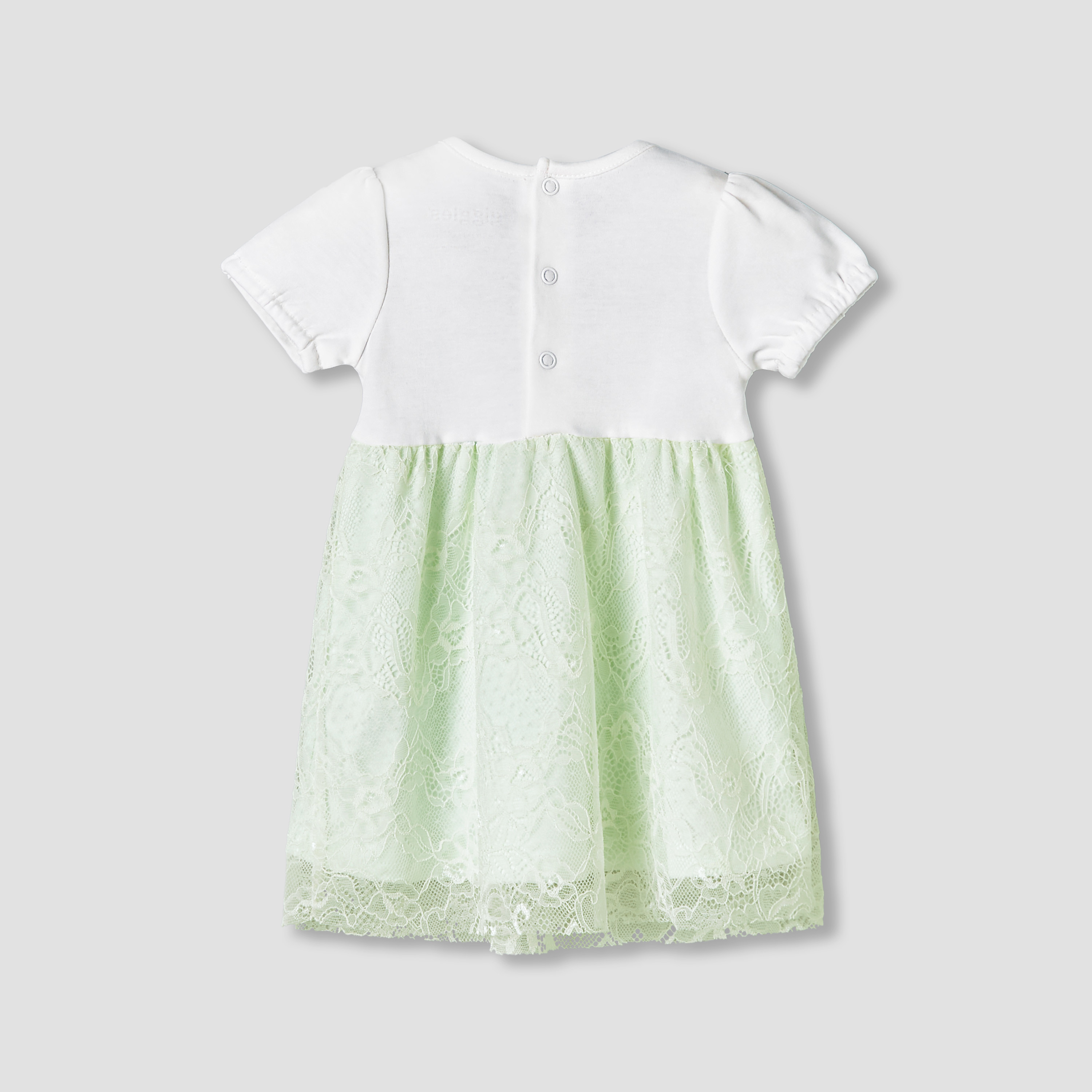 Giggles Round Neck Short Sleeves A-Line Dress with Lace Detail-baby-girls-clothing-dressesandjumpsuits-image-3
