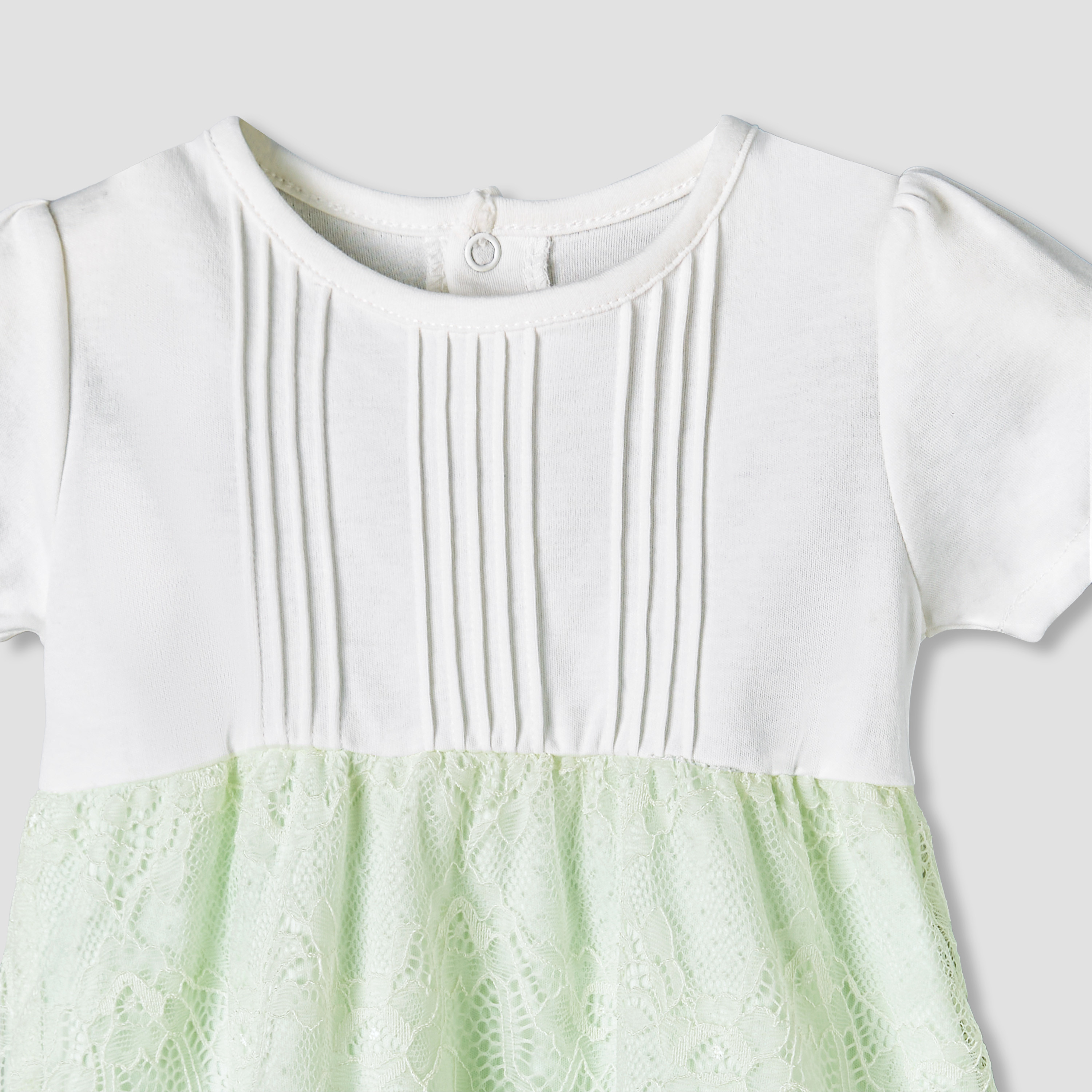 Giggles Round Neck Short Sleeves A-Line Dress with Lace Detail-baby-girls-clothing-dressesandjumpsuits-image-4