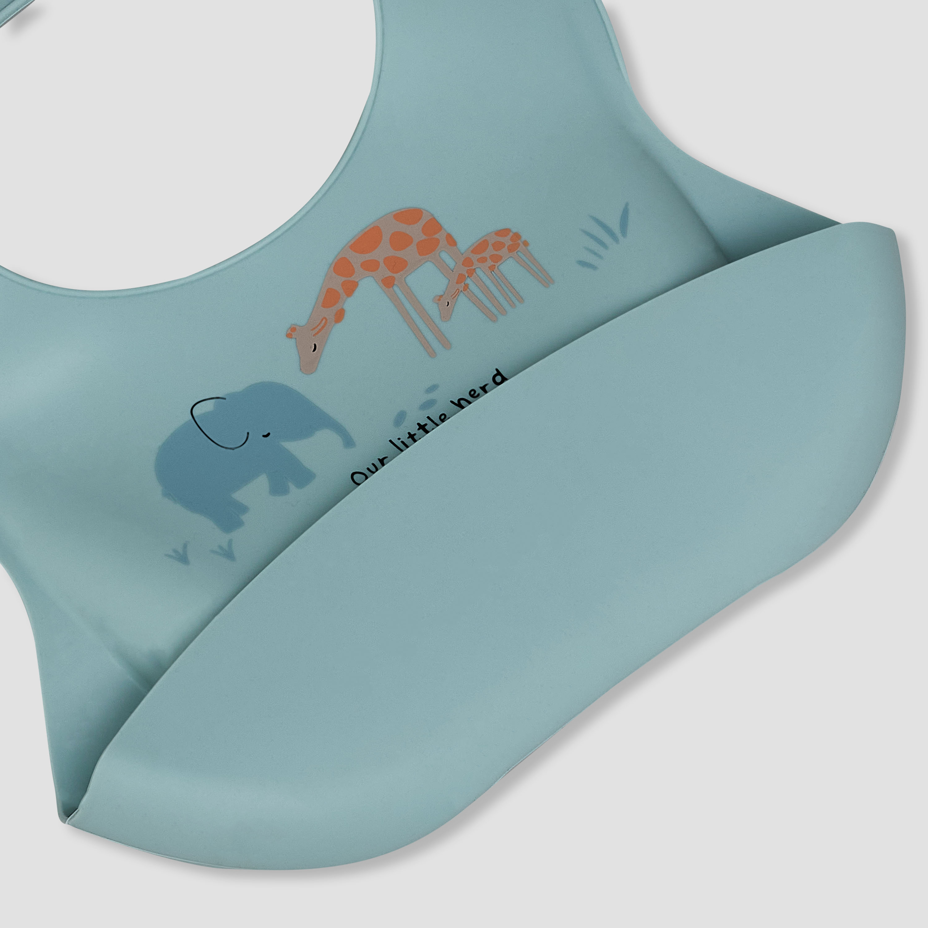 Juniors Baby Bib with Safari Print-baby-feeding-bibs-image-3