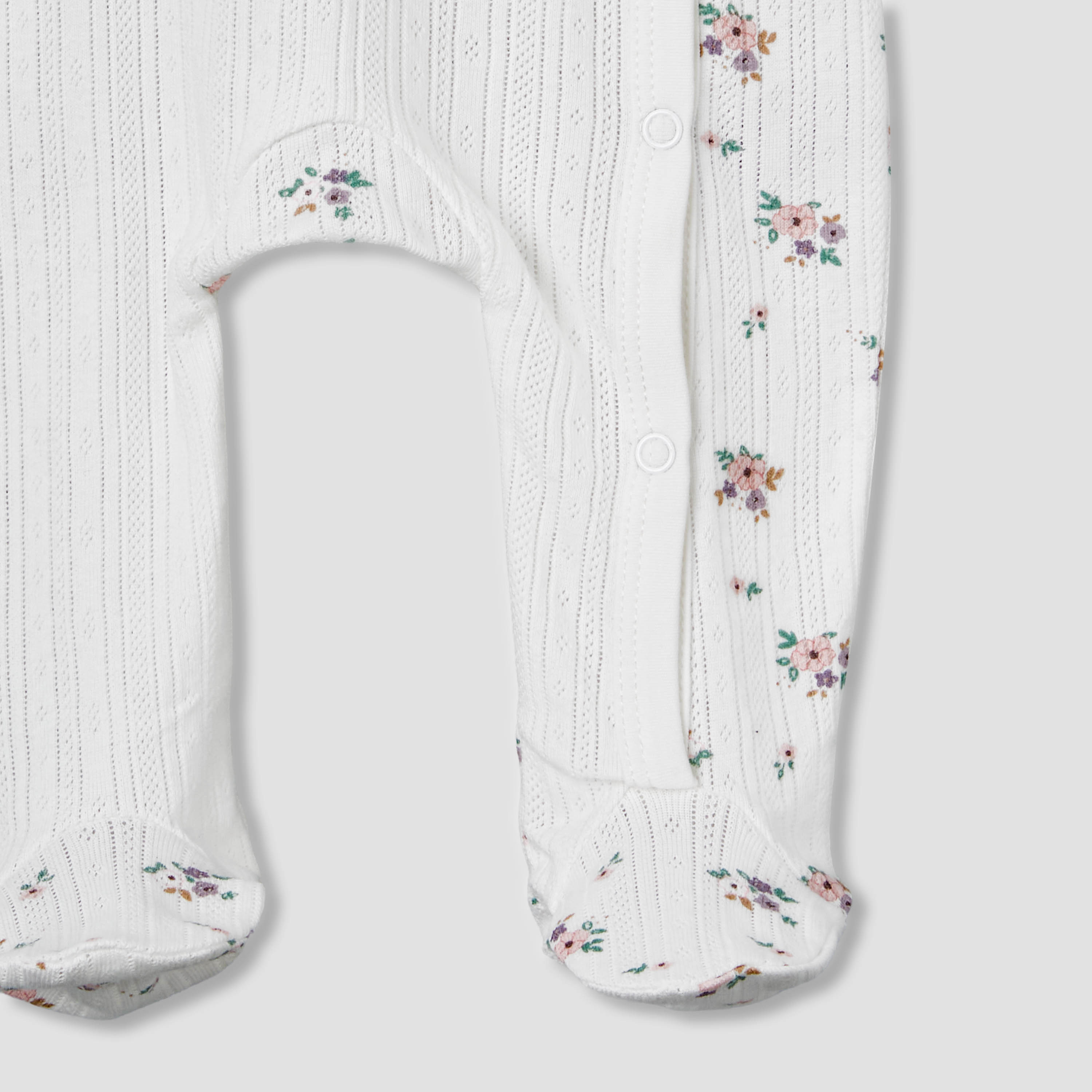 Juniors Cotton Round Neck Long Sleeves Sleepsuit with Floral Print-baby-girls-clothing-nightwear-sleepsuits-image-5