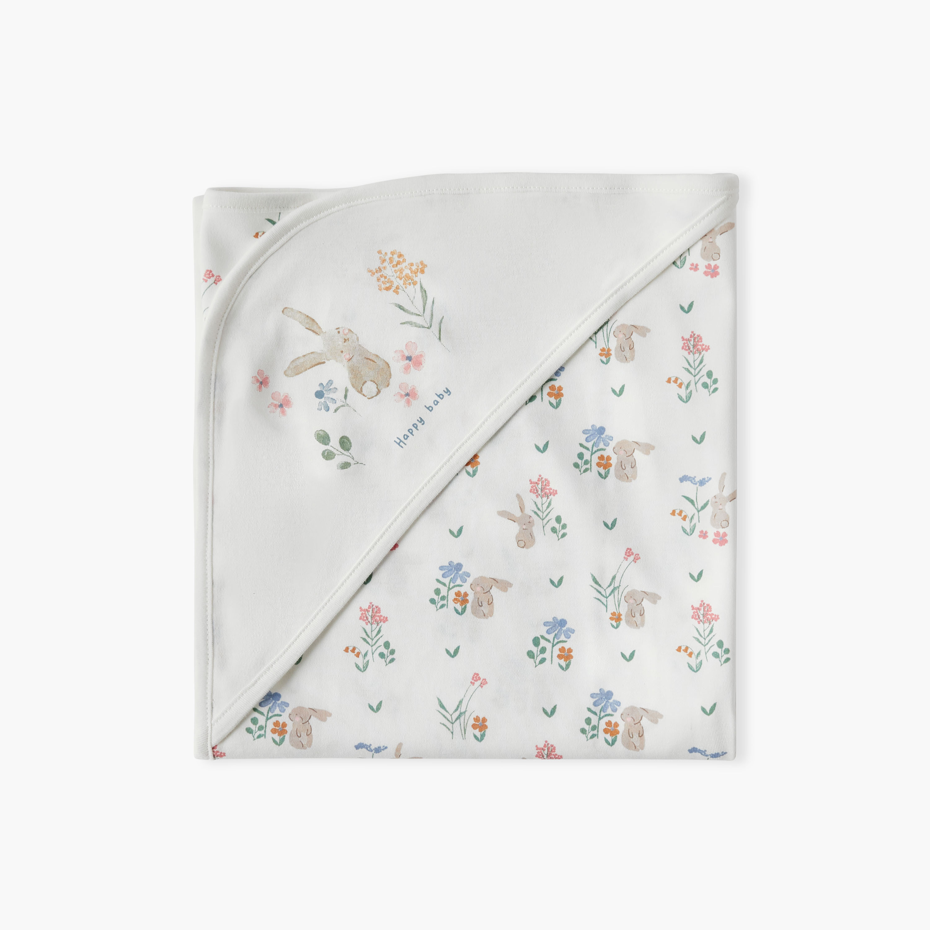 Juniors Floral Print Receiving Blanket-baby-nursery-blanketsandswaddles-receivingblankets-image-3