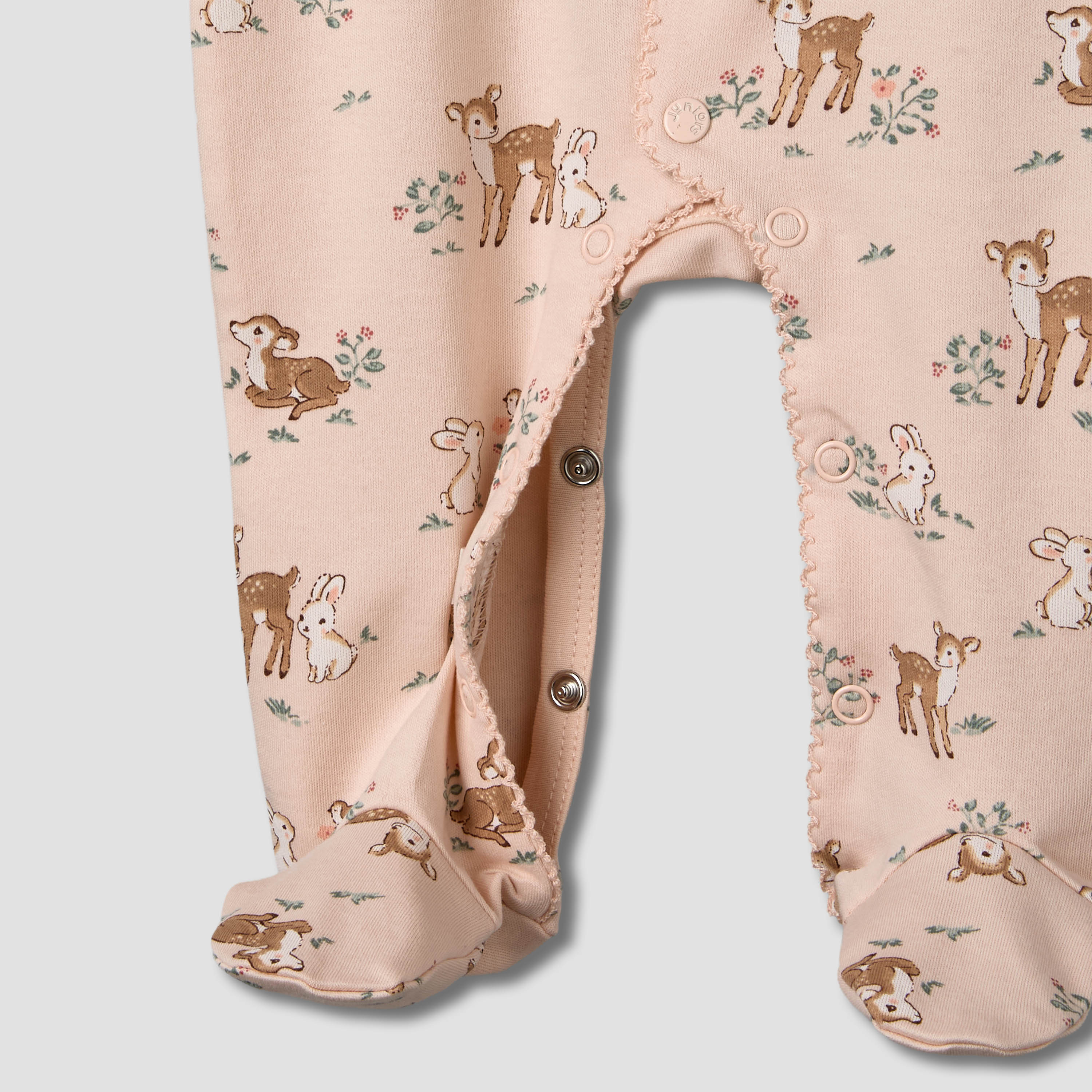 Juniors Cotton Peter Pan Collar Long Sleeves Sleepsuit-baby-girls-clothing-nightwear-sleepsuits-image-4