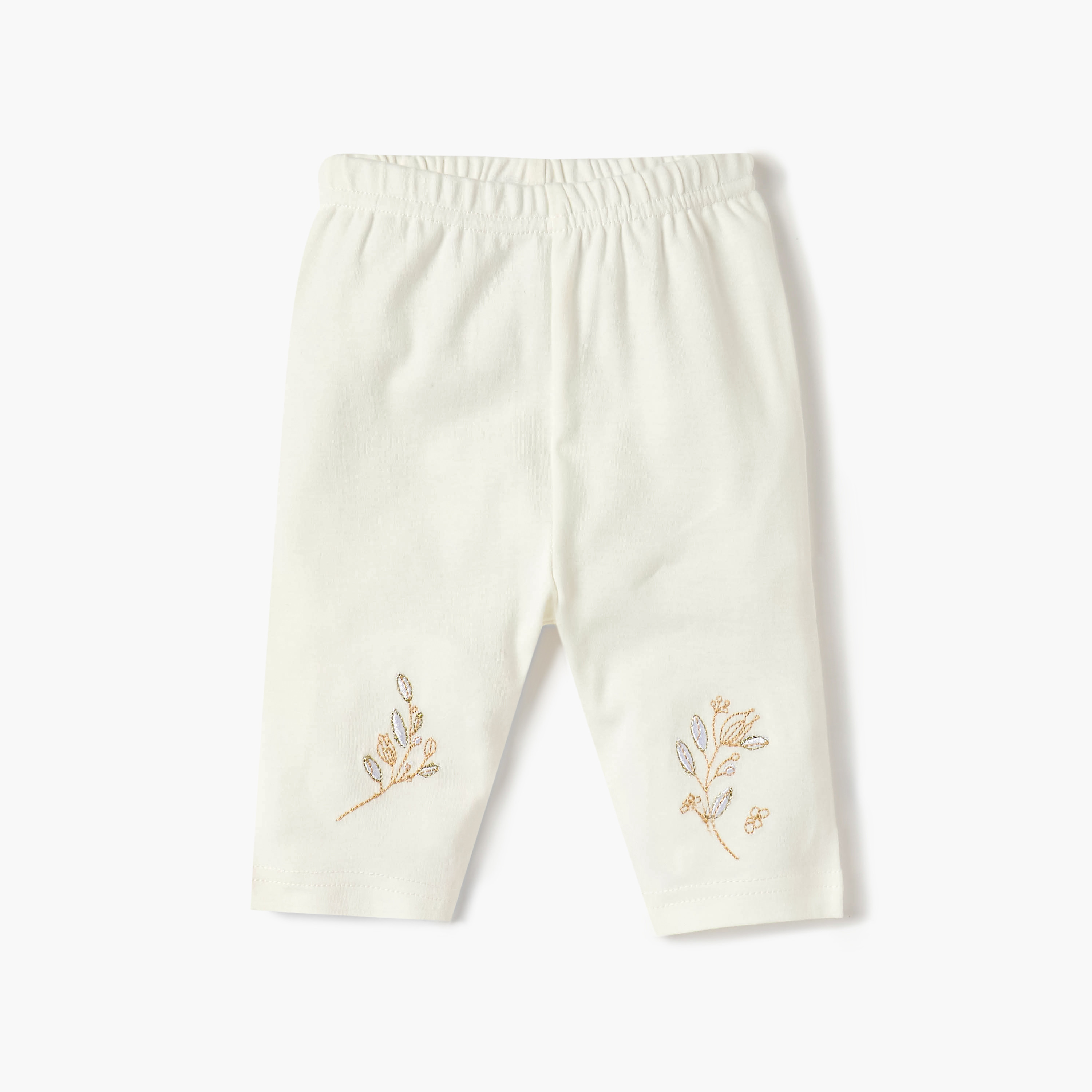 طقم تيشيرت مطرز بأكمام طويلة وبيجاما من جيجلز-baby-girls-clothing-nightwear-pyjamasets-image-4