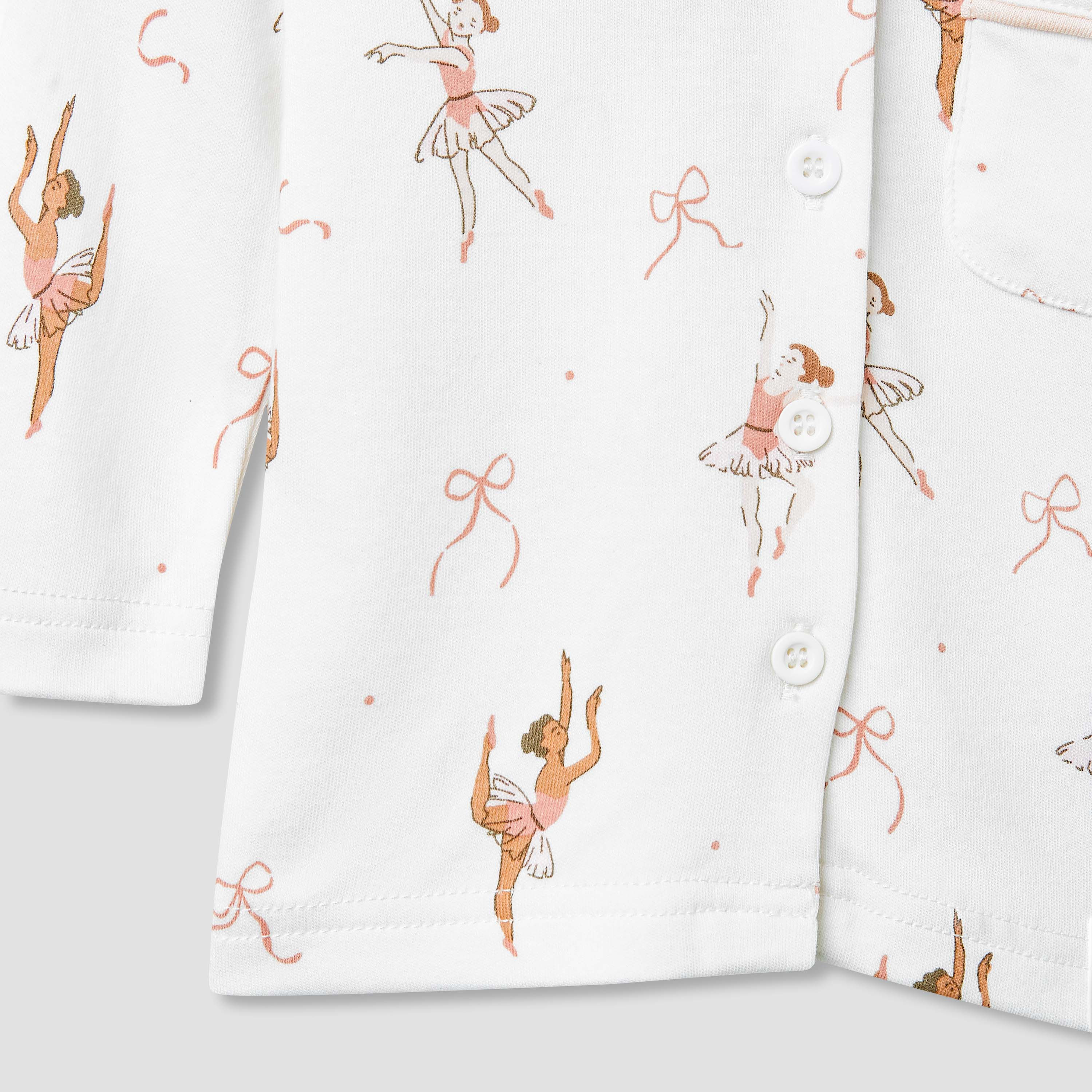 Juniors Ballerina Print Shirt and Pyjama Set-baby-girls-clothing-nightwear-pyjamasets-image-7