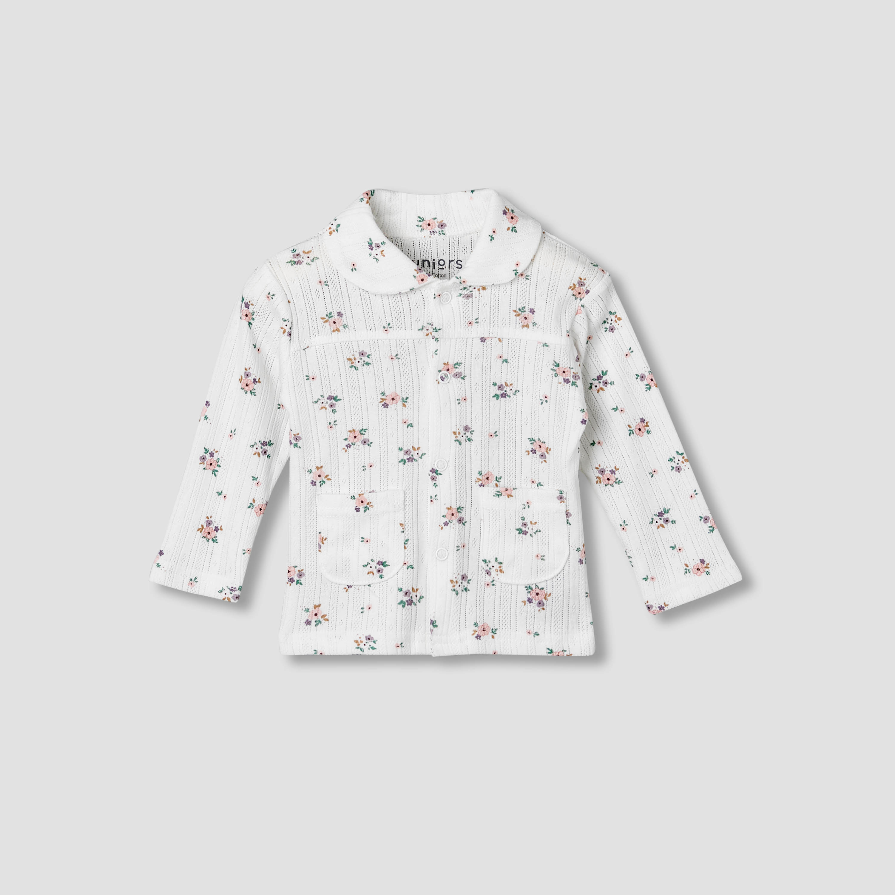 Juniors Cotton Long Sleeves Pyjama Set with Floral Print-baby-girls-clothing-nightwear-pyjamasets-image-3