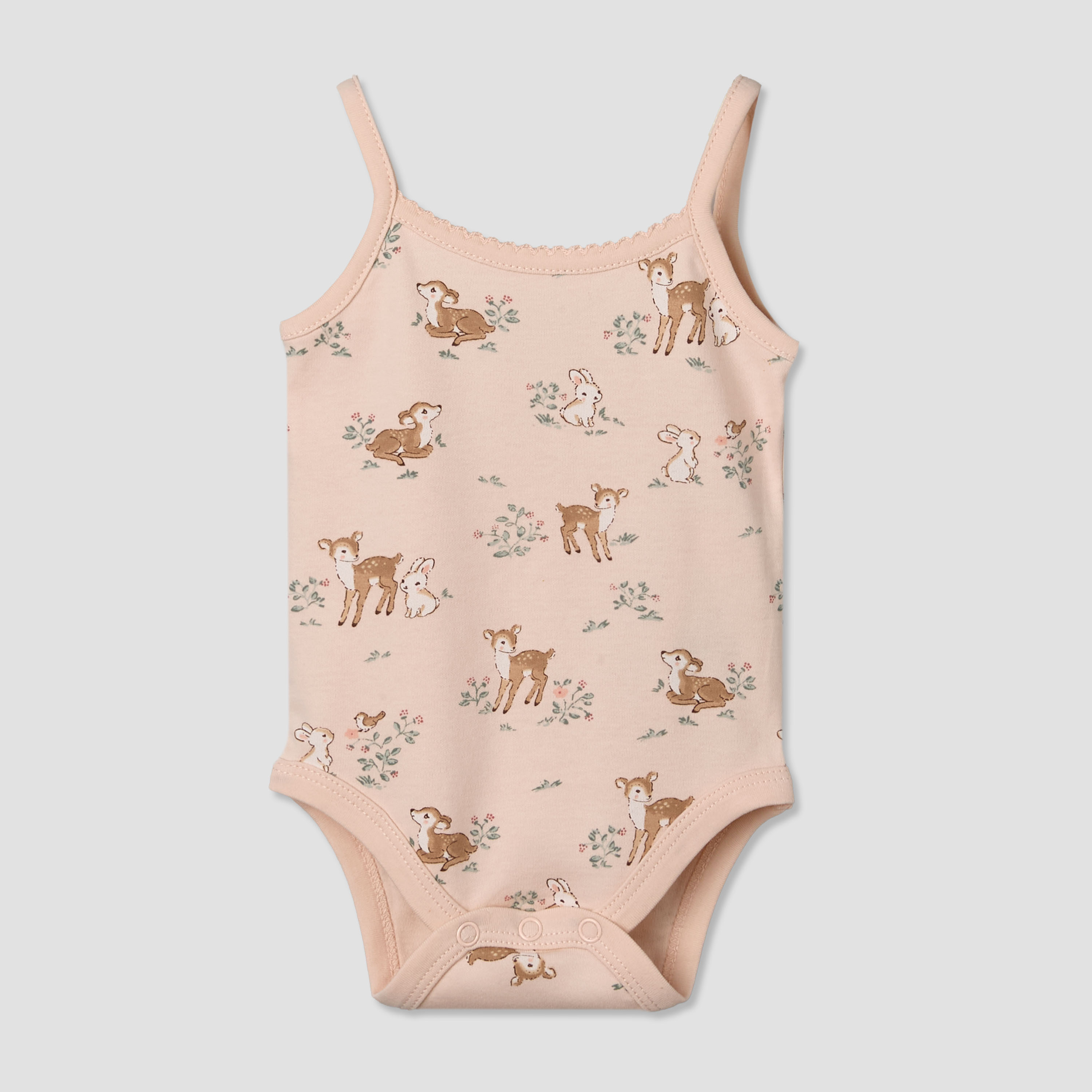 Juniors Cotton Strappy Bodysuit with Animal Print-baby-girls-clothing-bodysuits-image-1