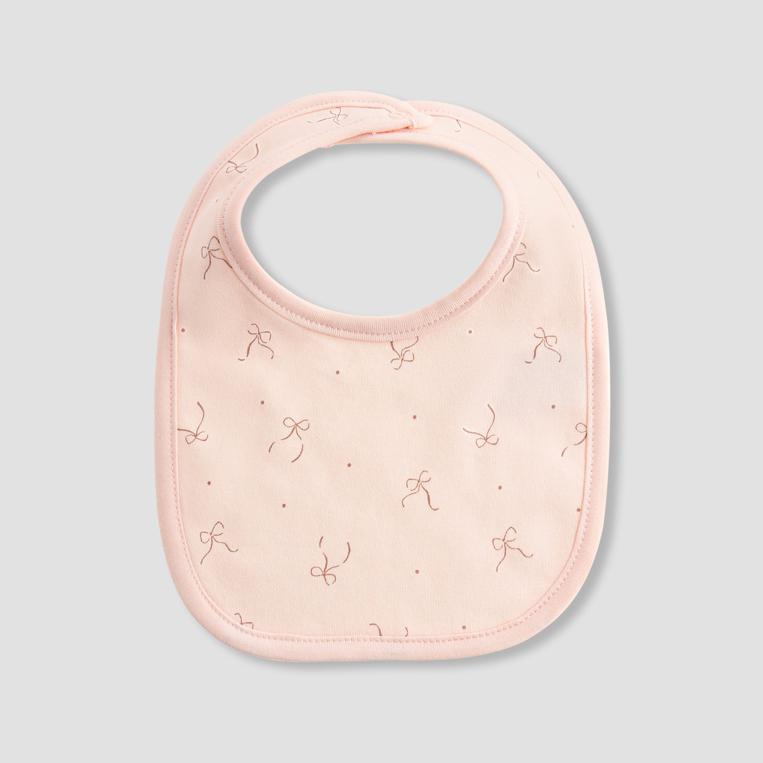 Juniors Ballerina Print Bib with Button Closure - Set of 2-baby-feeding-bibs-image-3