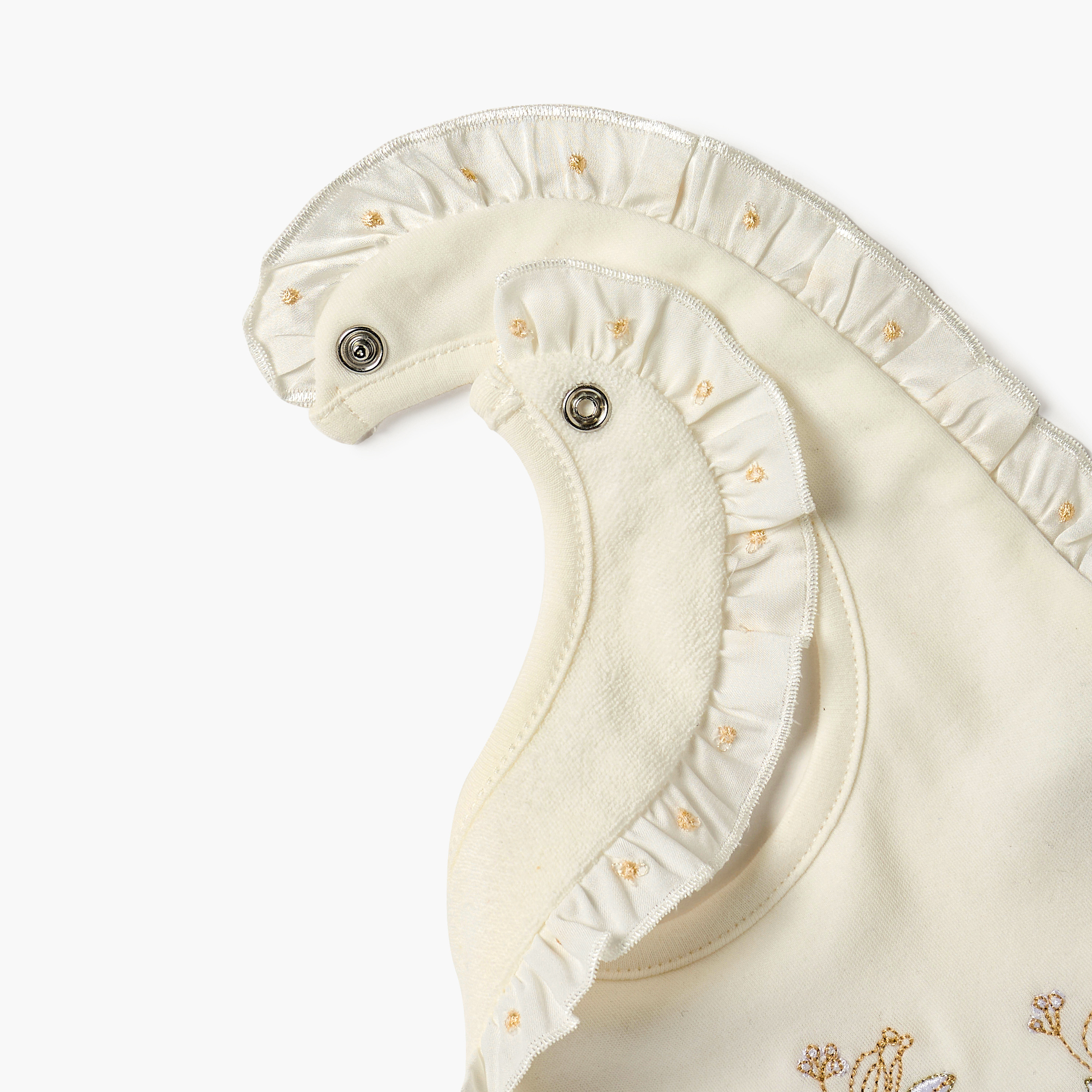 Giggles Embroidered Muslin Bib with Button Closure-promo_babyshop_Buy3for10_UAE230426-image-4