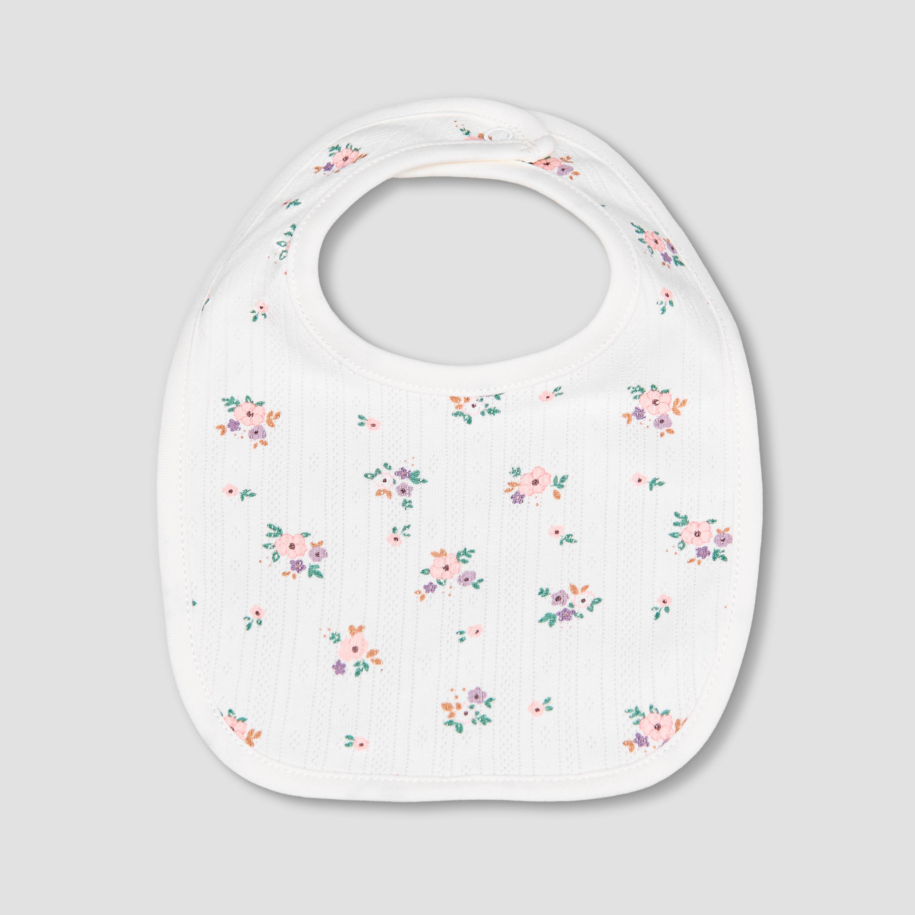 Pack of 2 Juniors Baby Bib with Floral Print-baby-feeding-bibs-image-2