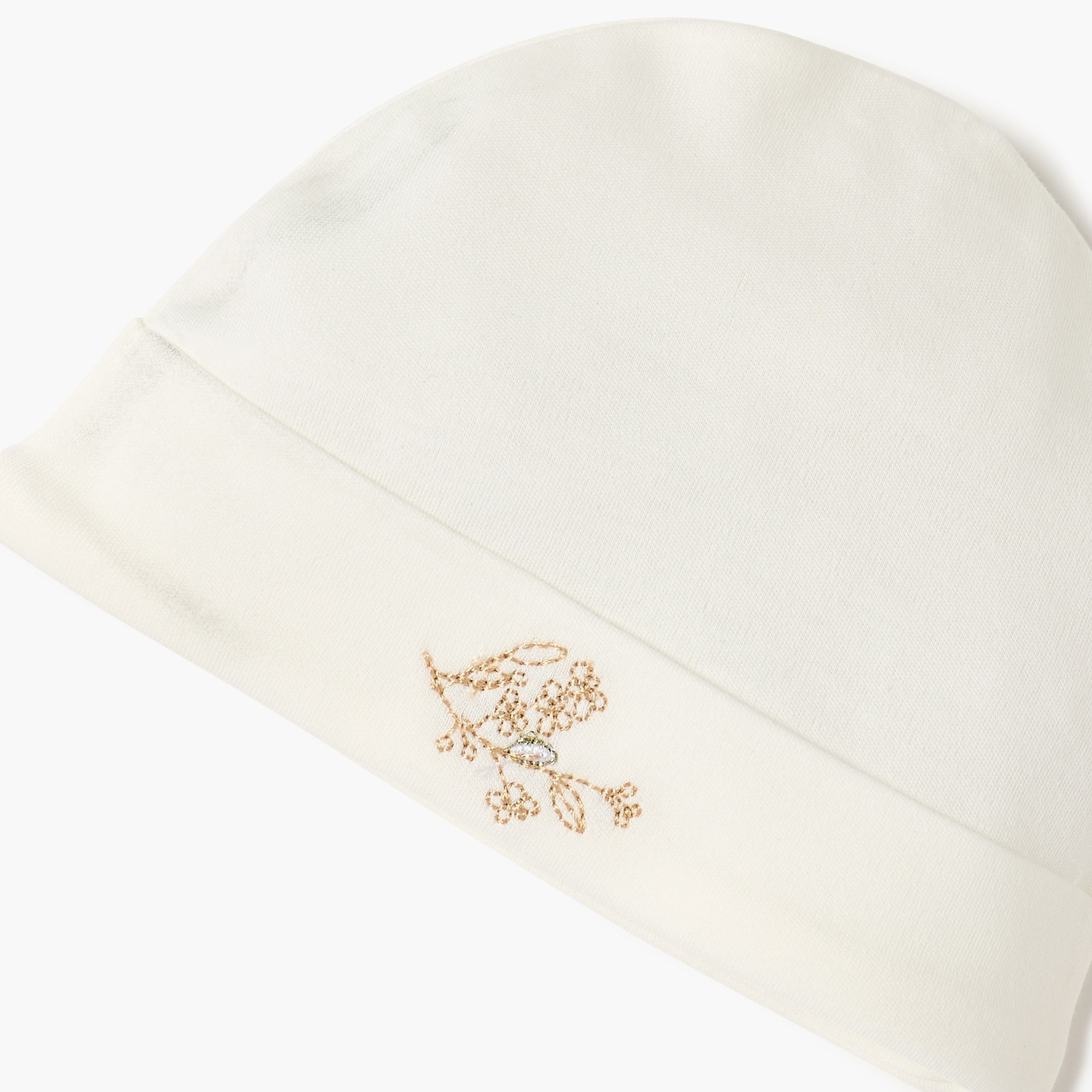 Giggles Floral Embroidered Cap-baby-girls-accessories-caps-image-3