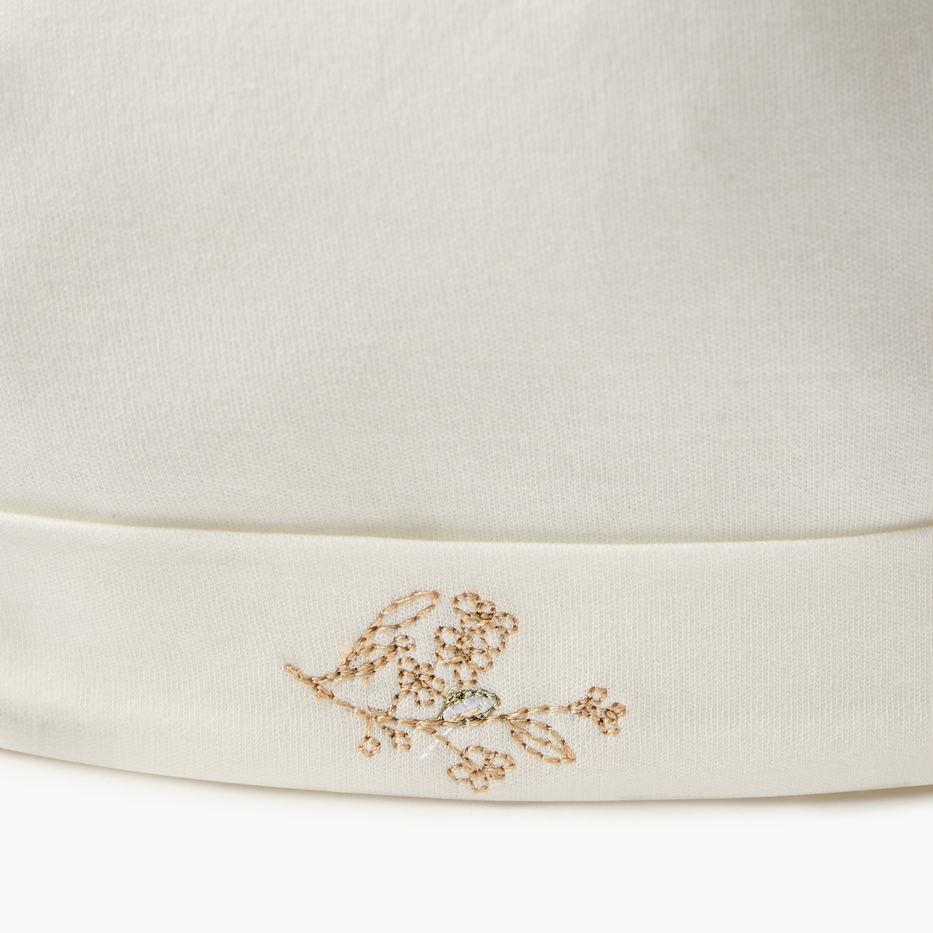 Giggles Floral Embroidered Cap-baby-girls-accessories-caps-image-4