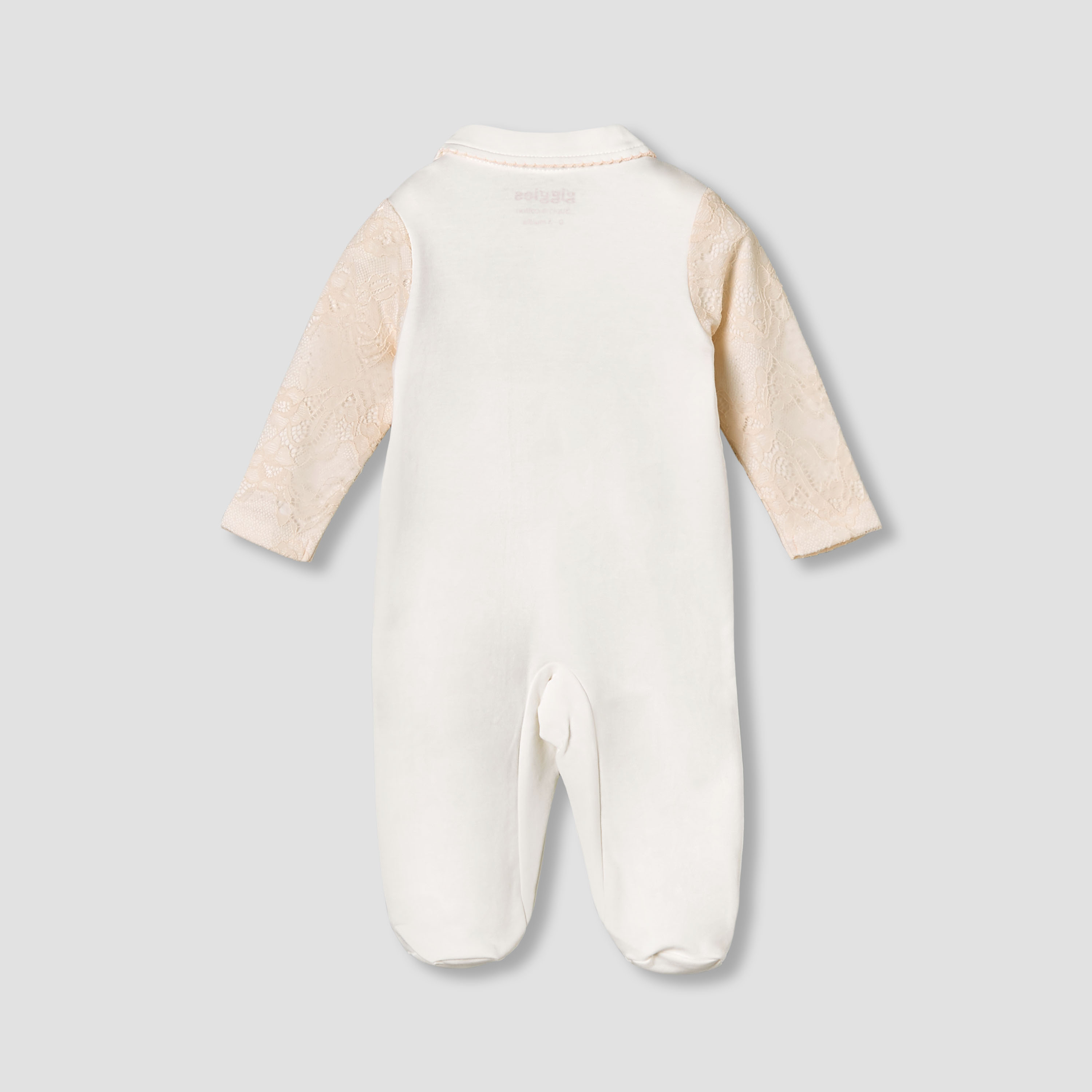 Giggles Cotton Collared Long Sleeves Sleepsuit with Snap Button Closure-baby-girls-clothing-nightwear-sleepsuits-image-3