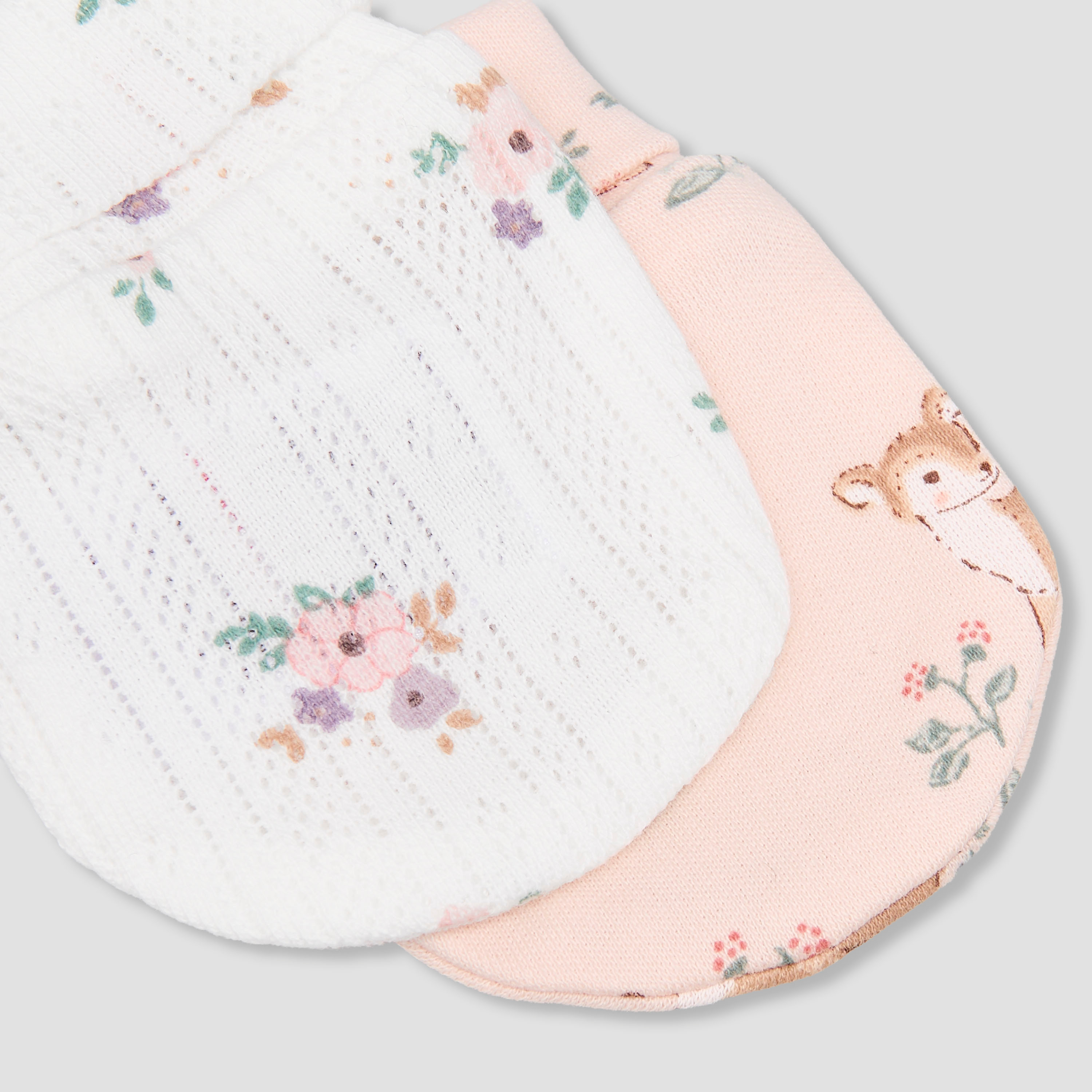 Pack of 2 Juniors Mittens with Soft Cotton, 0-36 months-baby-girls-accessories-mittens-image-5