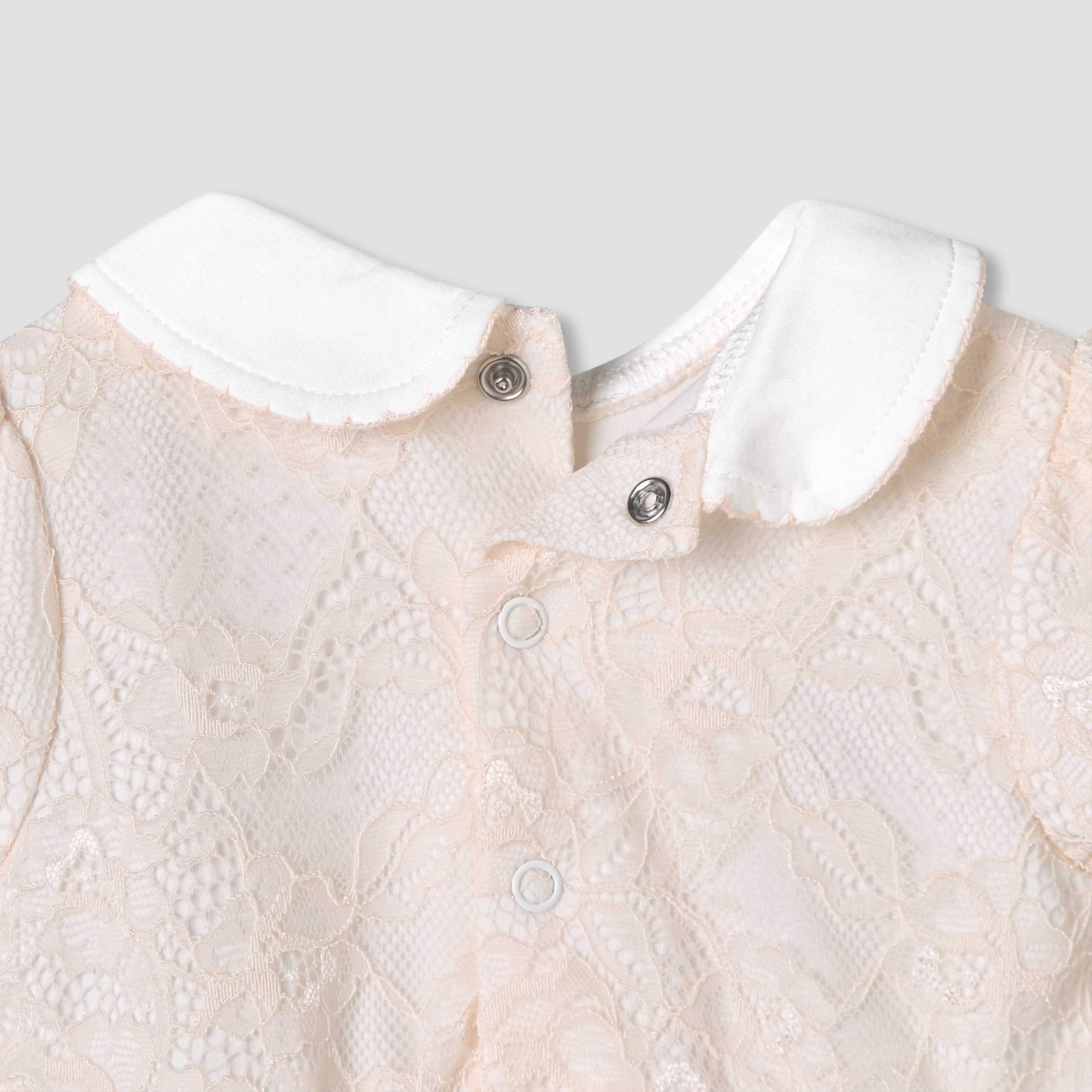 Giggles Peter Pan Collar Short Sleeves A-Line Dress with Lace Detail-baby-girls-clothing-dressesandjumpsuits-image-6