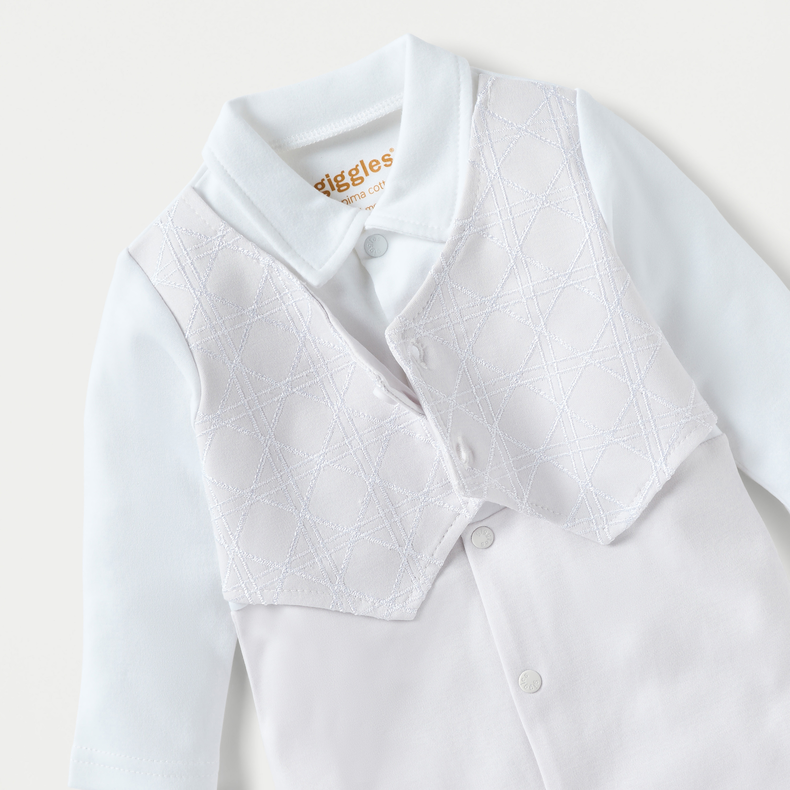 Giggles Textured Closed Foot Sleepsuit with Jacket Detail and Collar-baby-boys-clothing-nightwear-sleepsuits-image-2