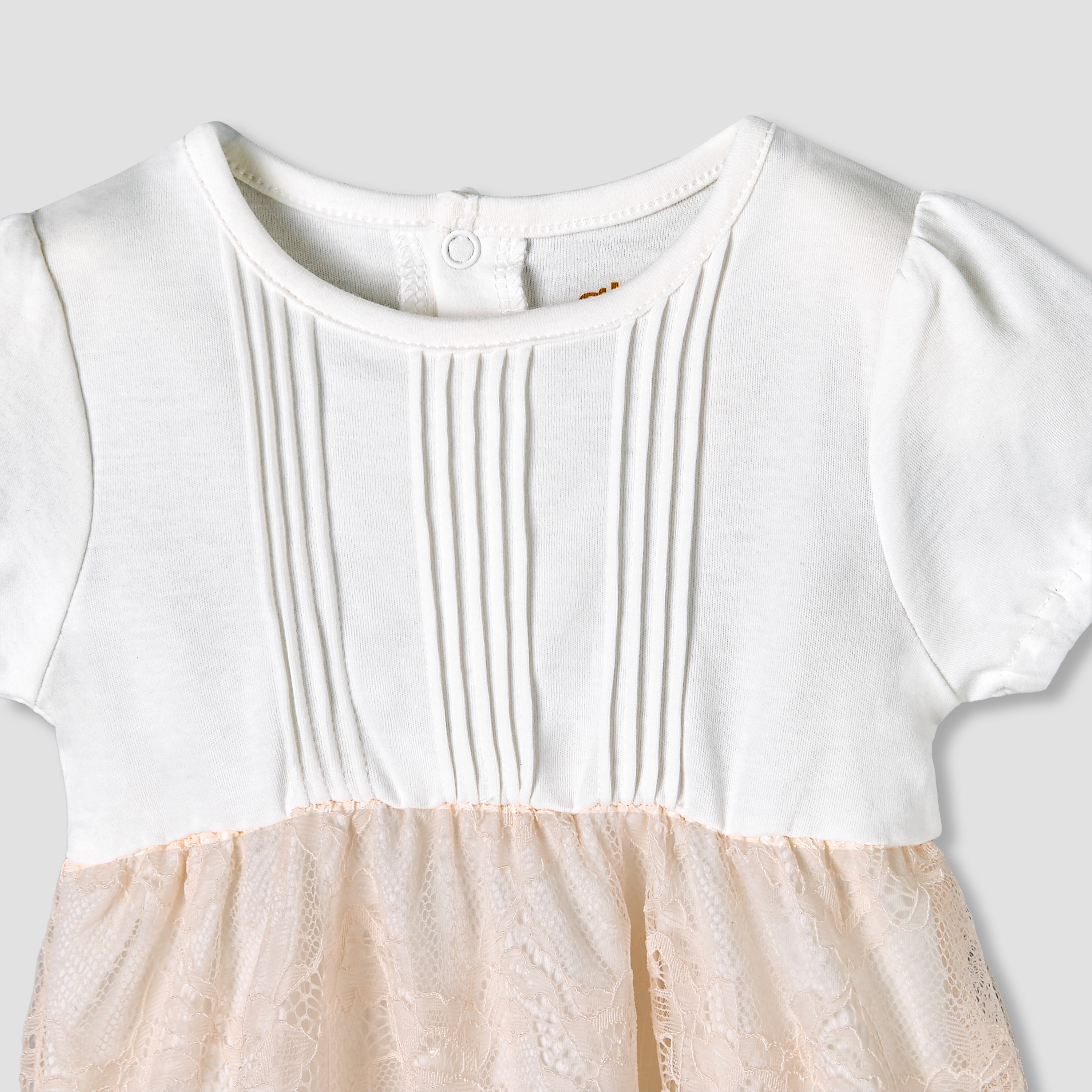 Giggles Round Neck Short Sleeves A-Line Dress with Lace Detail-baby-girls-clothing-dressesandjumpsuits-image-4
