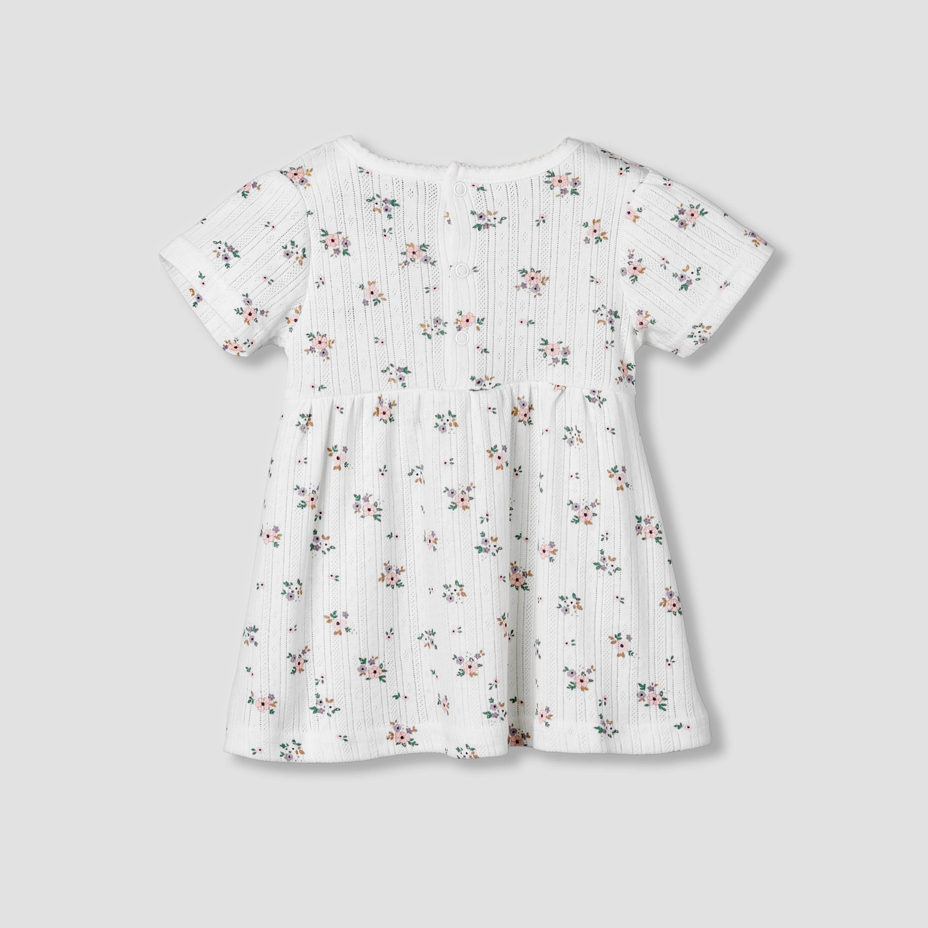 Juniors Round Neck Short Sleeves A-line Dress with Floral Print-baby-girls-clothing-dressesandjumpsuits-image-3