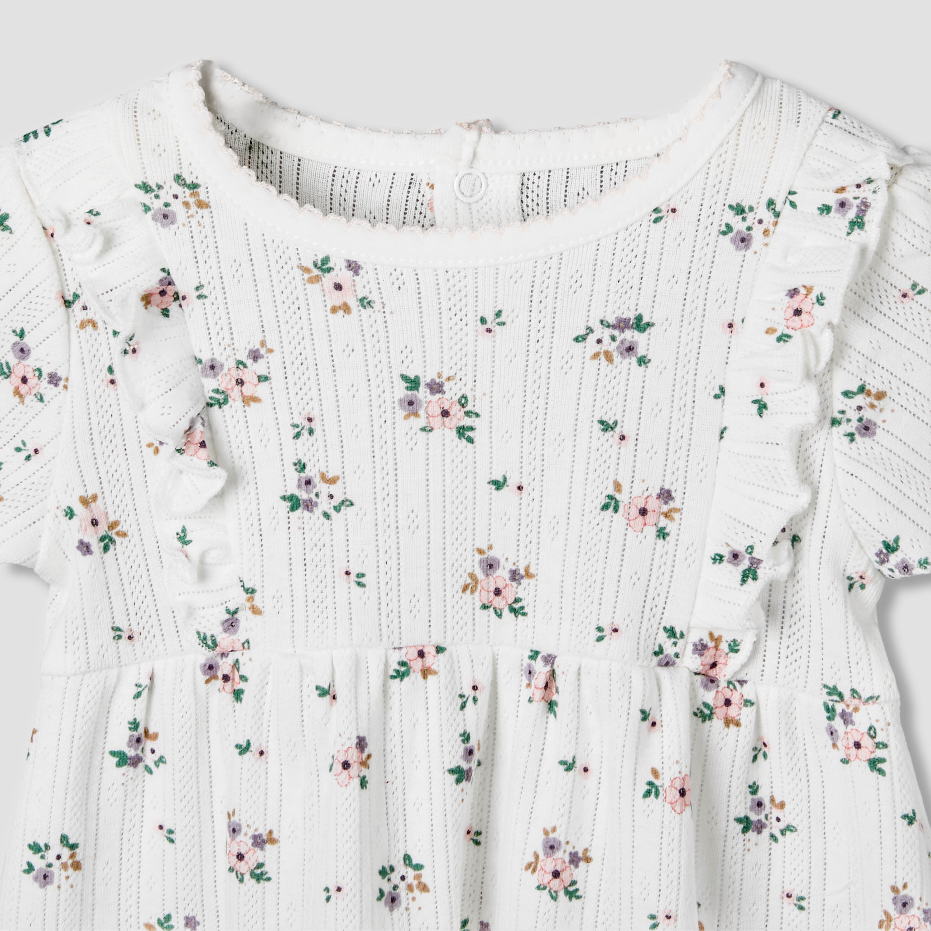 Juniors Round Neck Short Sleeves A-line Dress with Floral Print-baby-girls-clothing-dressesandjumpsuits-image-4