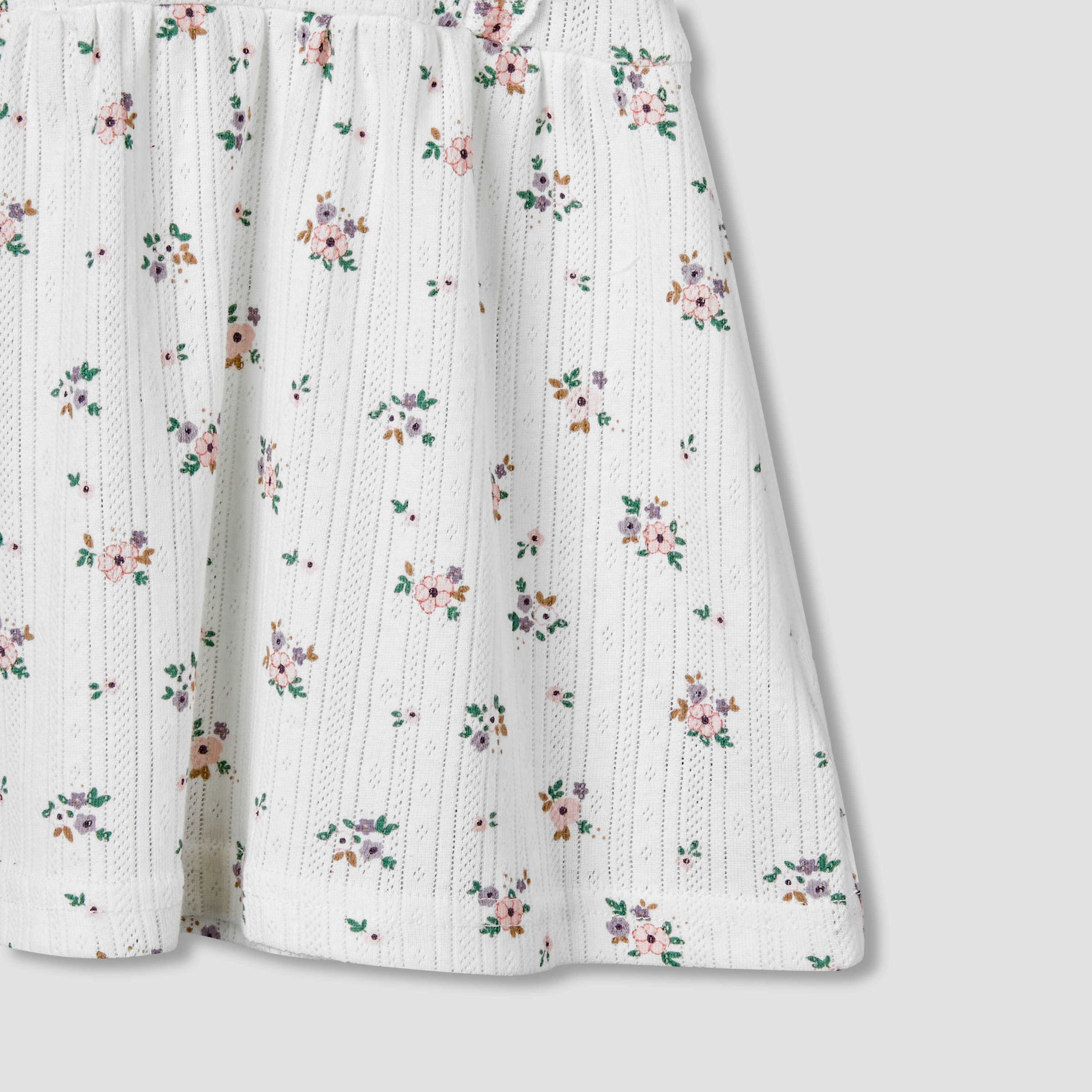 Juniors Round Neck Short Sleeves A-line Dress with Floral Print-baby-girls-clothing-dressesandjumpsuits-image-5