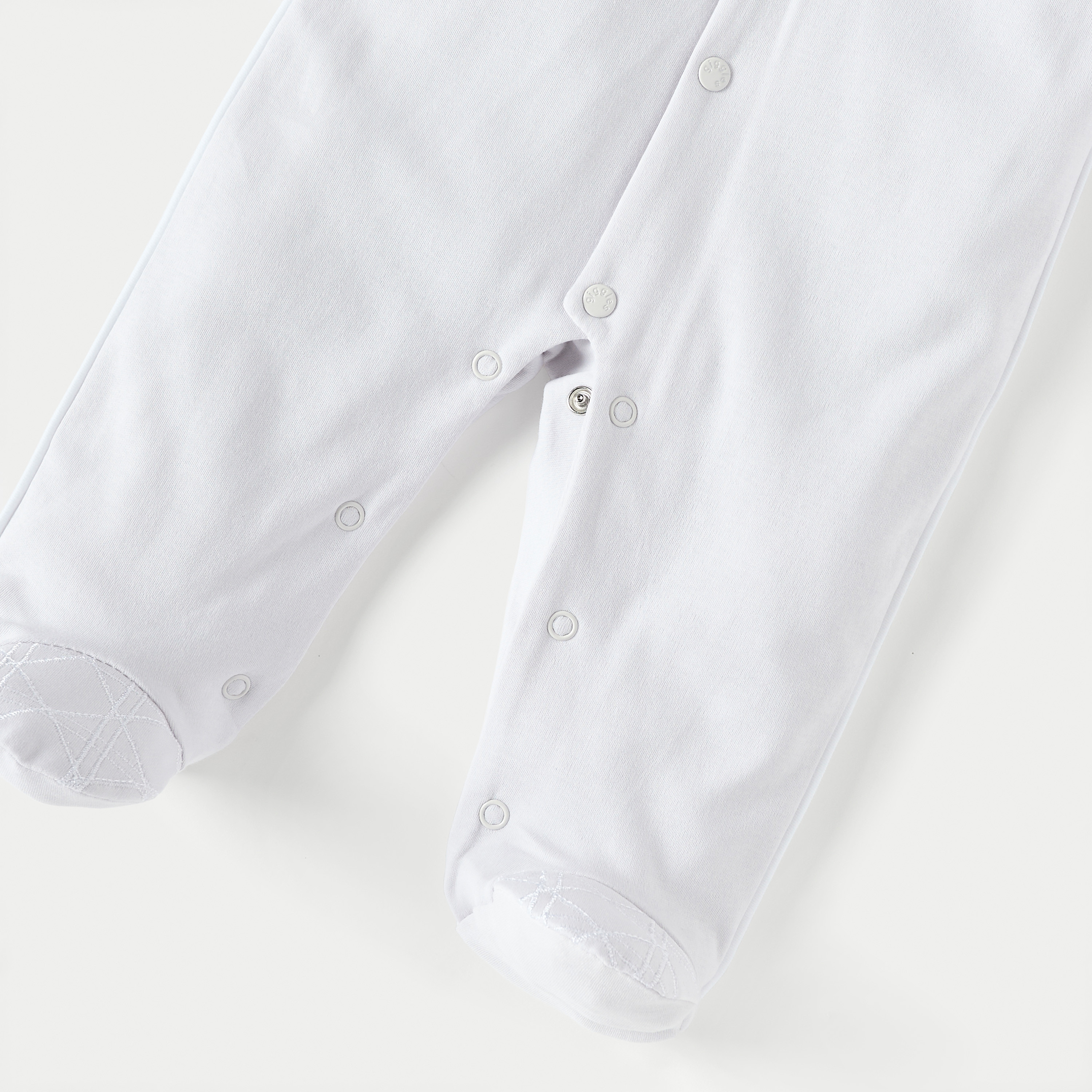 Giggles Textured Closed Feet Sleepsuit with Bow Detail-baby-boys-clothing-nightwear-sleepsuits-image-3