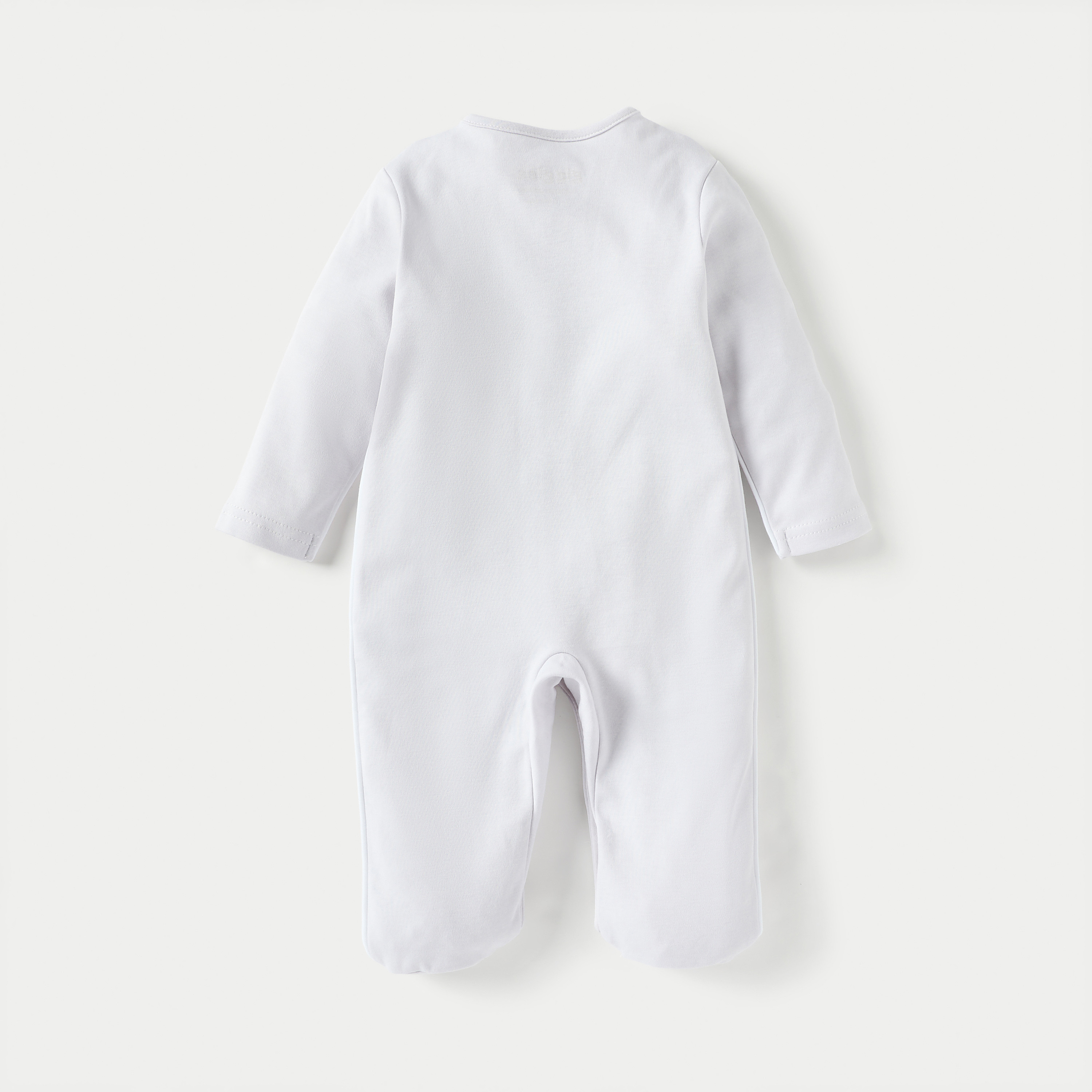 Giggles Textured Closed Feet Sleepsuit with Bow Detail-baby-boys-clothing-nightwear-sleepsuits-image-4