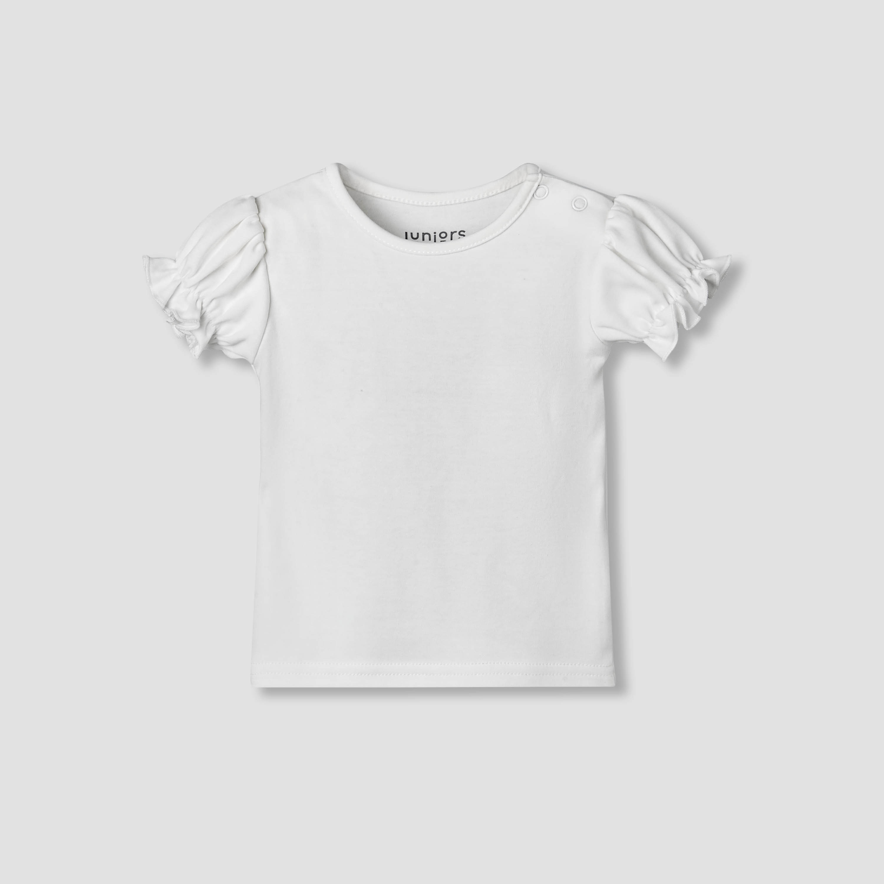 Juniors Short Sleeves T-shirt and Dungaree Set with Print-baby-girls-clothing-setsandcoords-image-5