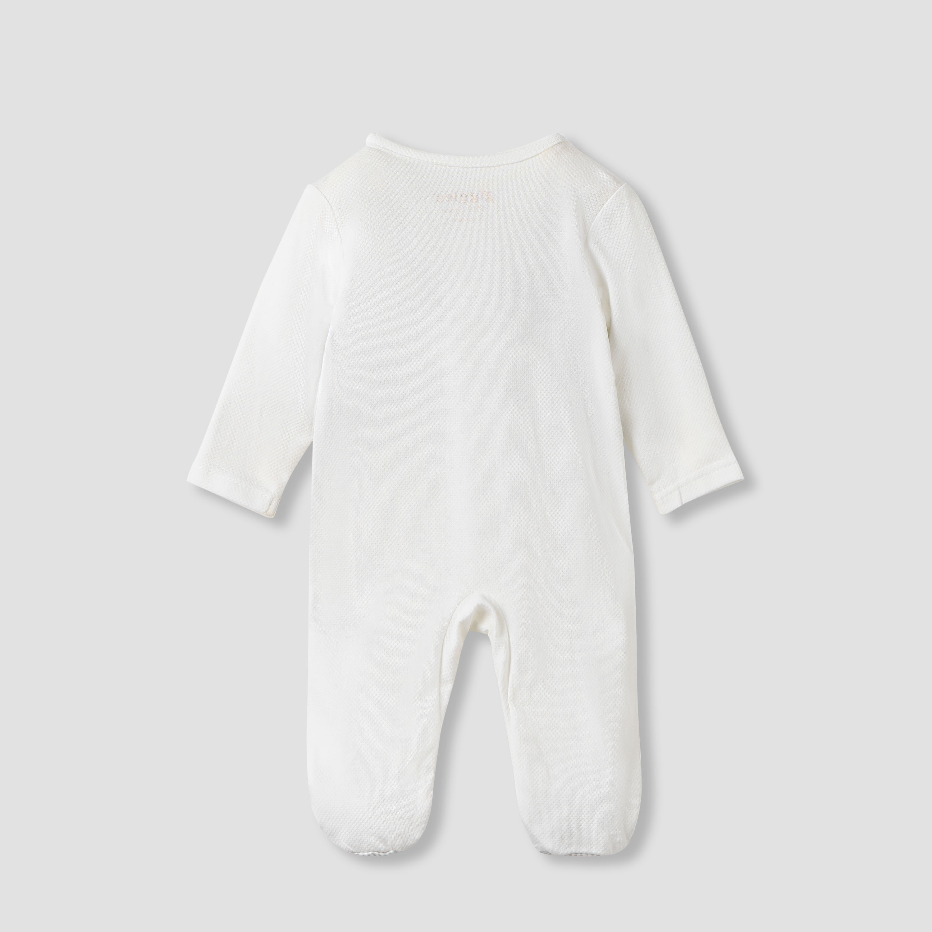 Giggles Bow Detail Sleepsuit with Long Sleeves-baby-boys-clothing-nightwear-sleepsuits-image-2