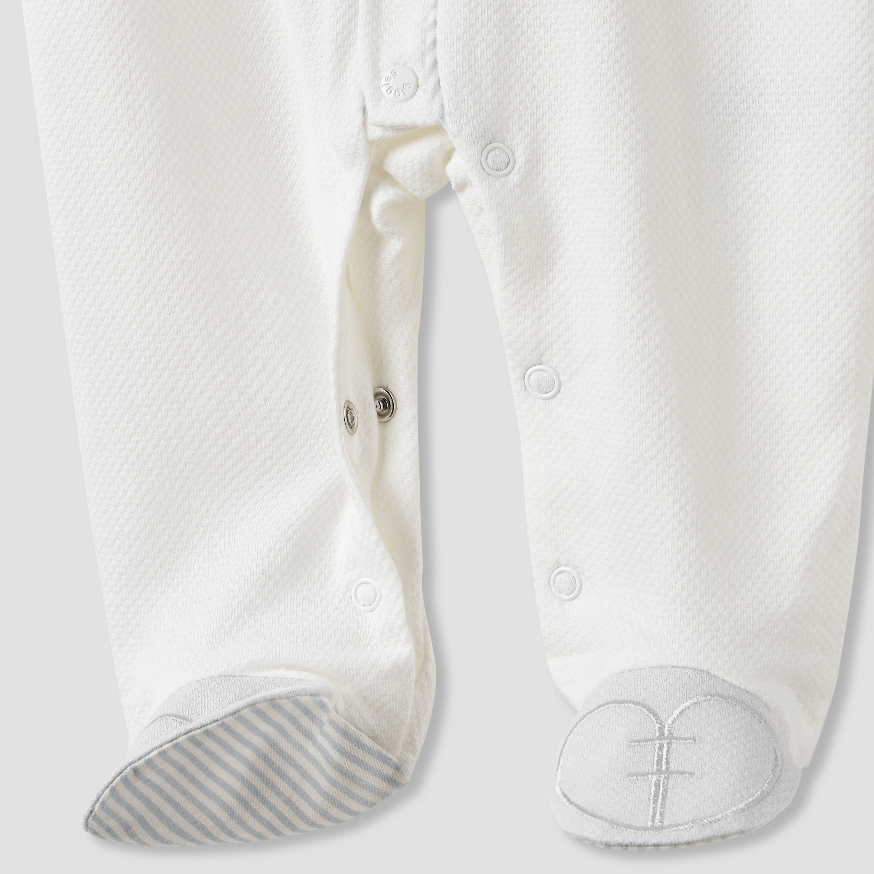 Giggles Bow Detail Sleepsuit with Long Sleeves-baby-boys-clothing-nightwear-sleepsuits-image-5