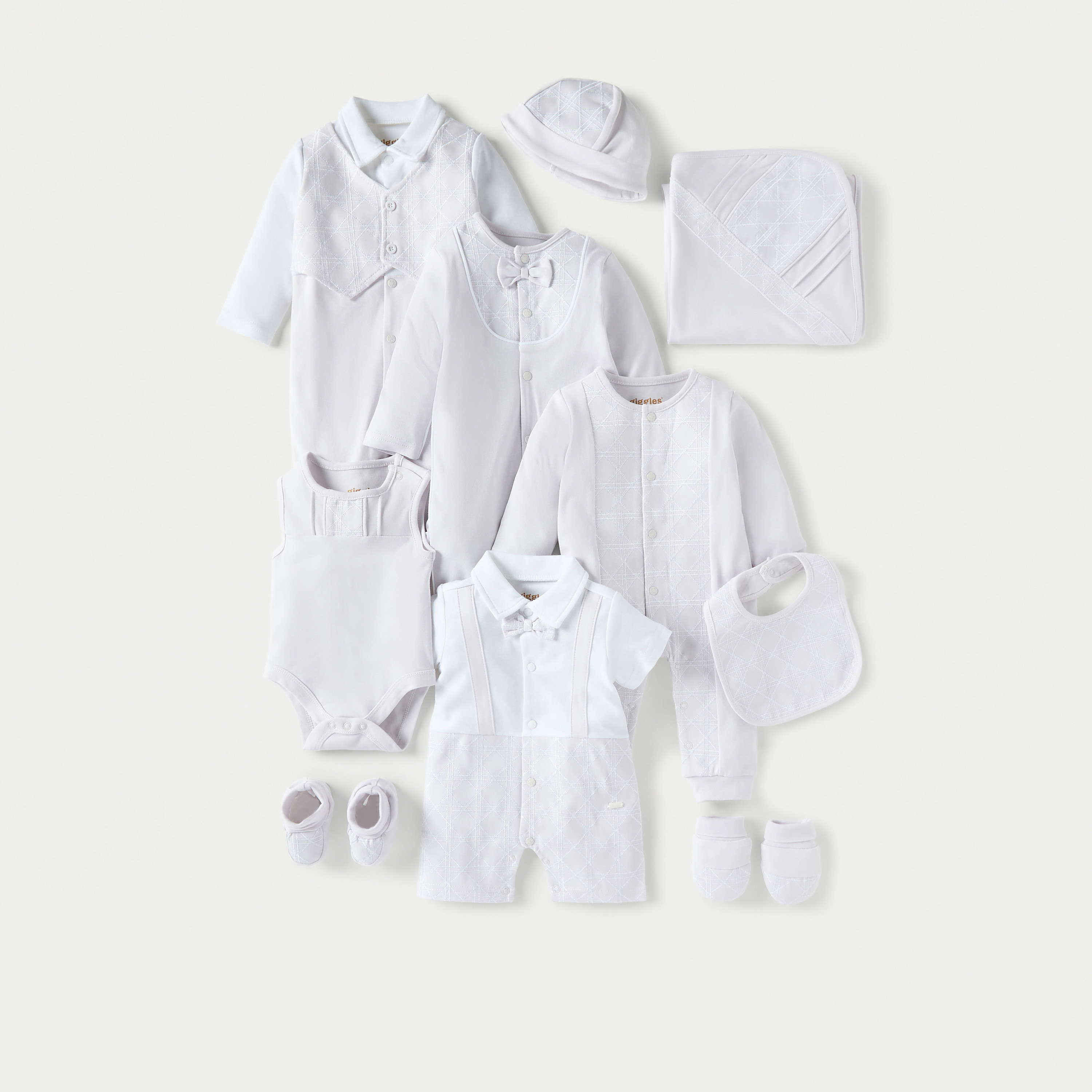 Giggles Textured Sleeveless Bodysuit with Button Closure-baby-boys-clothing-bodysuits-image-5