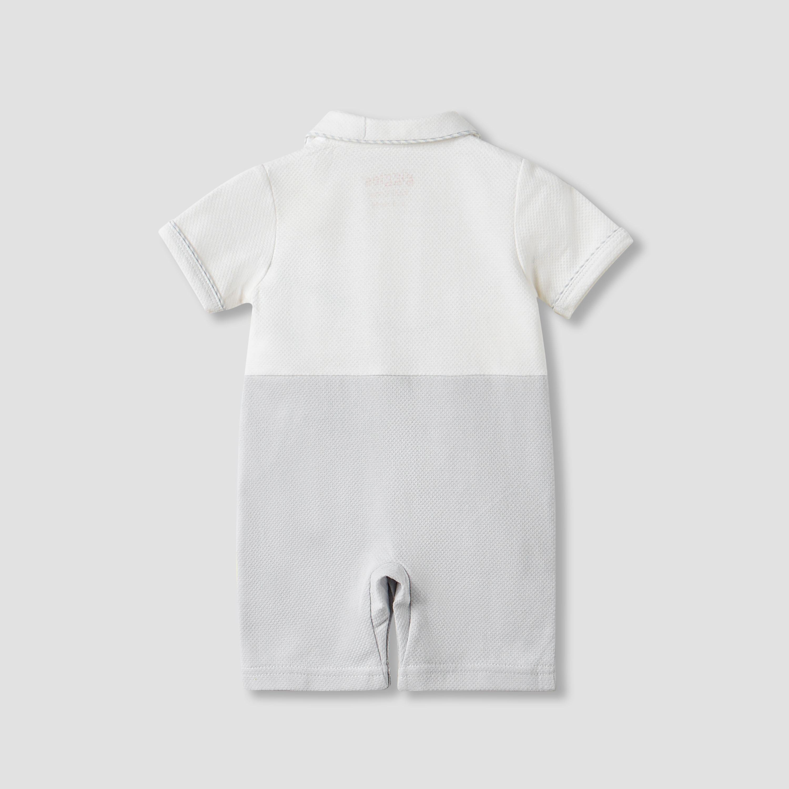 أفرول بارز الملمس بأكمام قصيرة من جيجلز-baby-boys-clothing-rompers-image-4