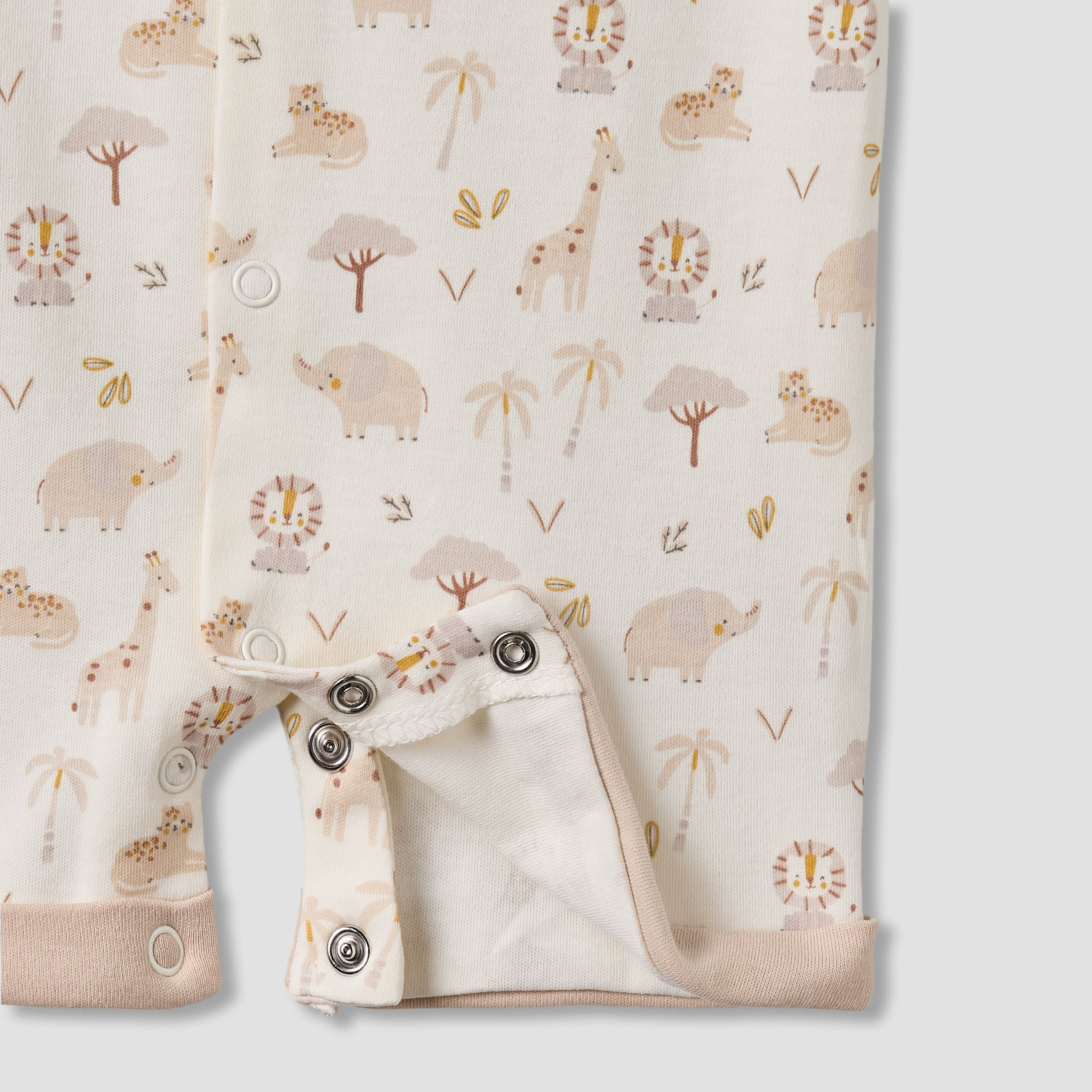 Juniors Round Neck Short Sleeve Romper with Pocket-baby-boys-clothing-rompers-image-4