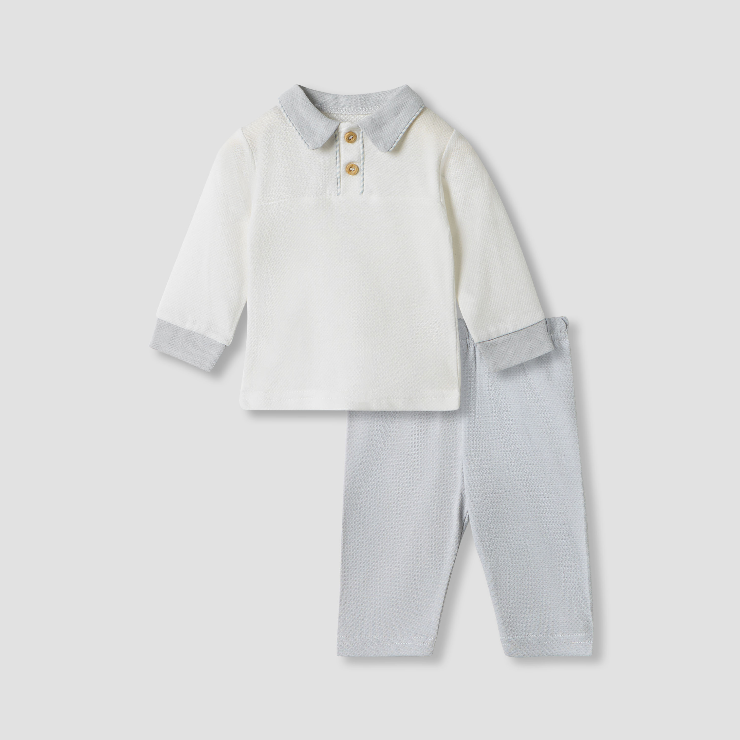 Giggles Textured T-shirt and Pyjama Set-baby-boys-clothing-nightwear-pyjamasets-image-1