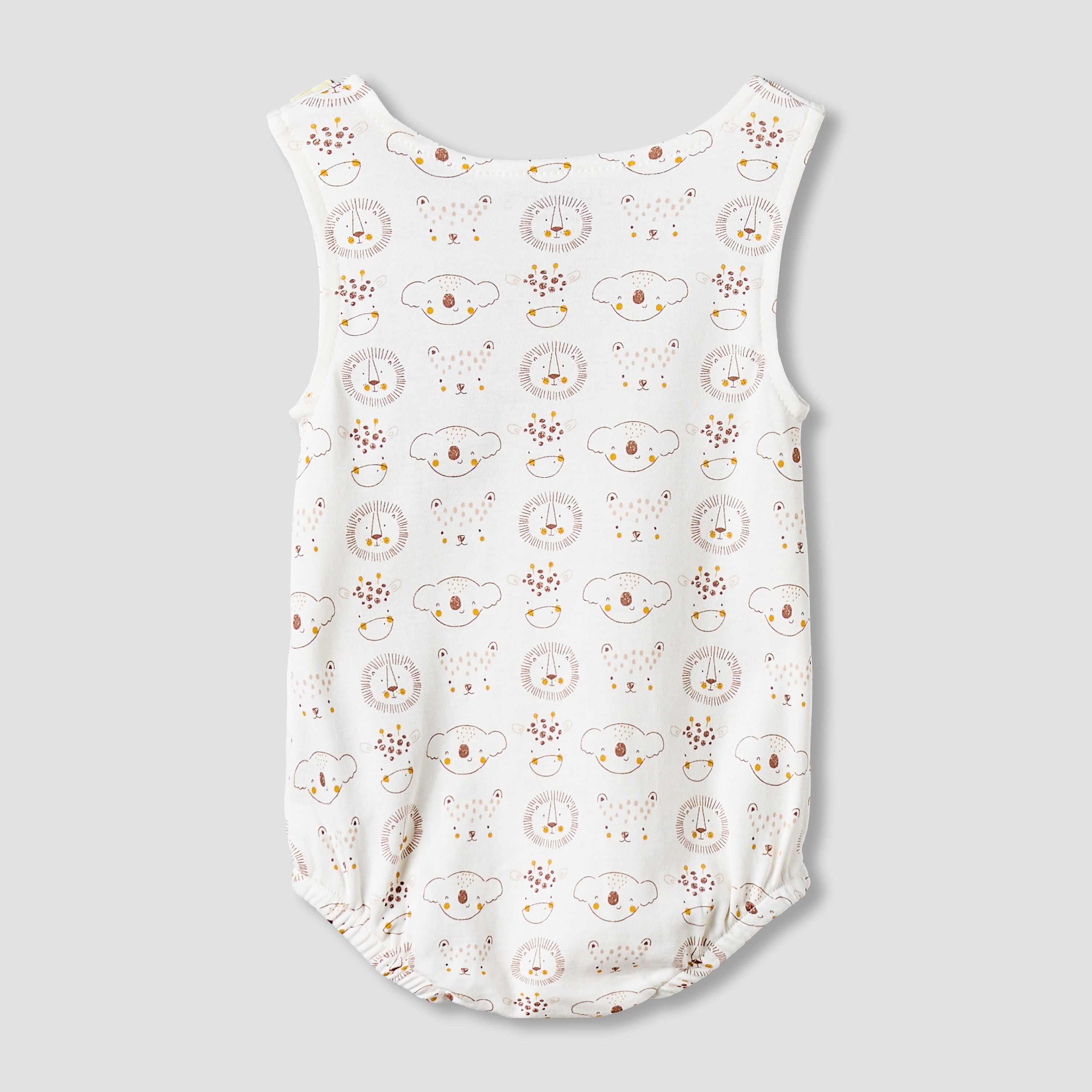 Juniors Round Neck Sleeveless Bodysuit with Snap Button Closure-baby-boys-clothing-bodysuits-image-2