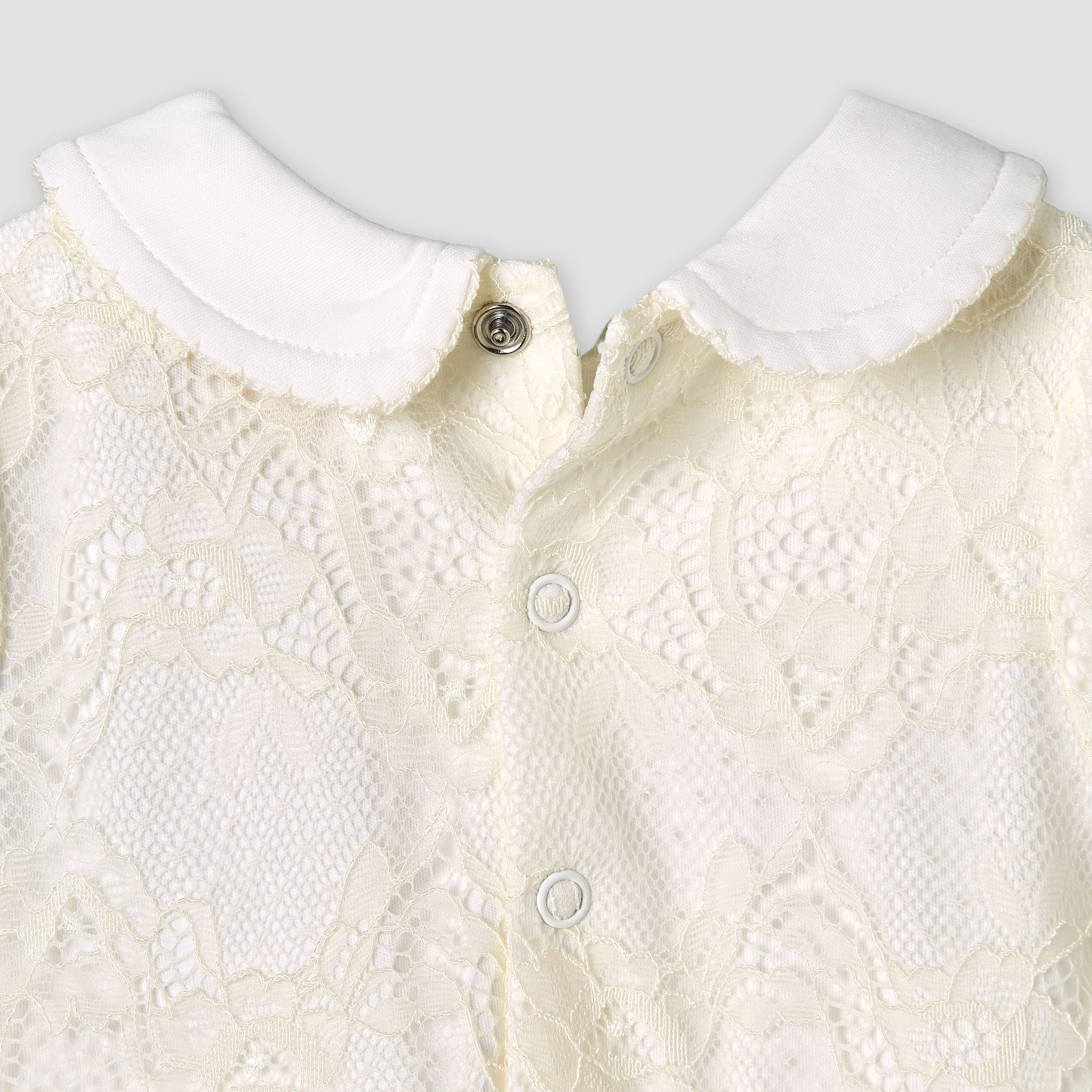 Giggles Peter Pan Collar Short Sleeves A-line Dress with Lace Detail-baby-girls-clothing-dressesandjumpsuits-image-6