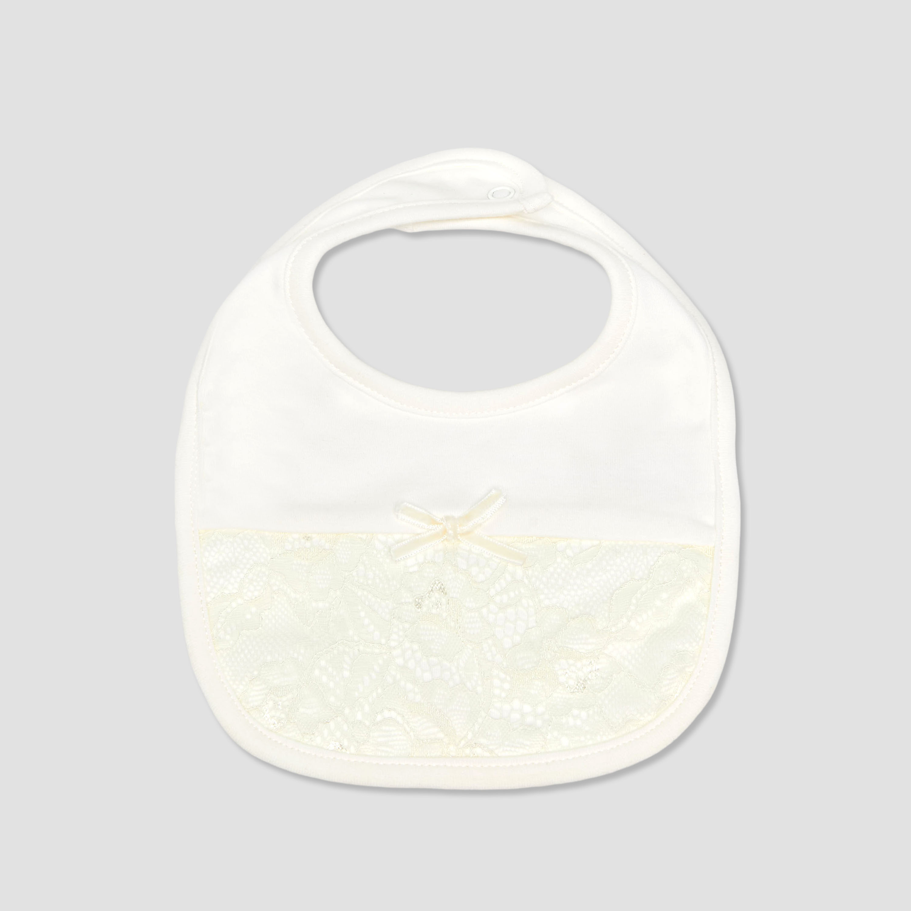 Giggles Baby Bib with Lace Detail-baby-feeding-bibs-image-1