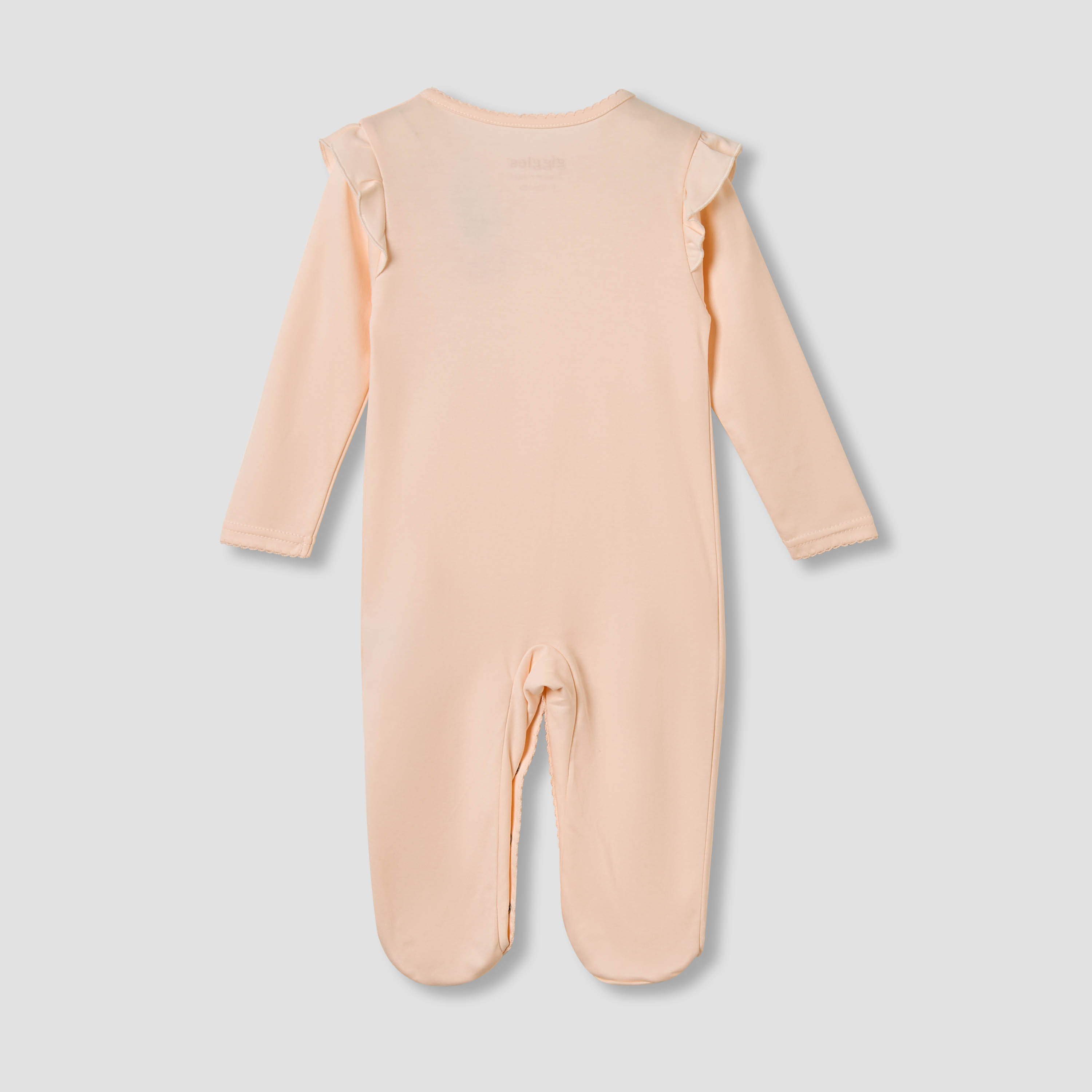Giggles Floral Print Sleepsuit with Ruffle Detail-baby-girls-clothing-nightwear-sleepsuits-image-2