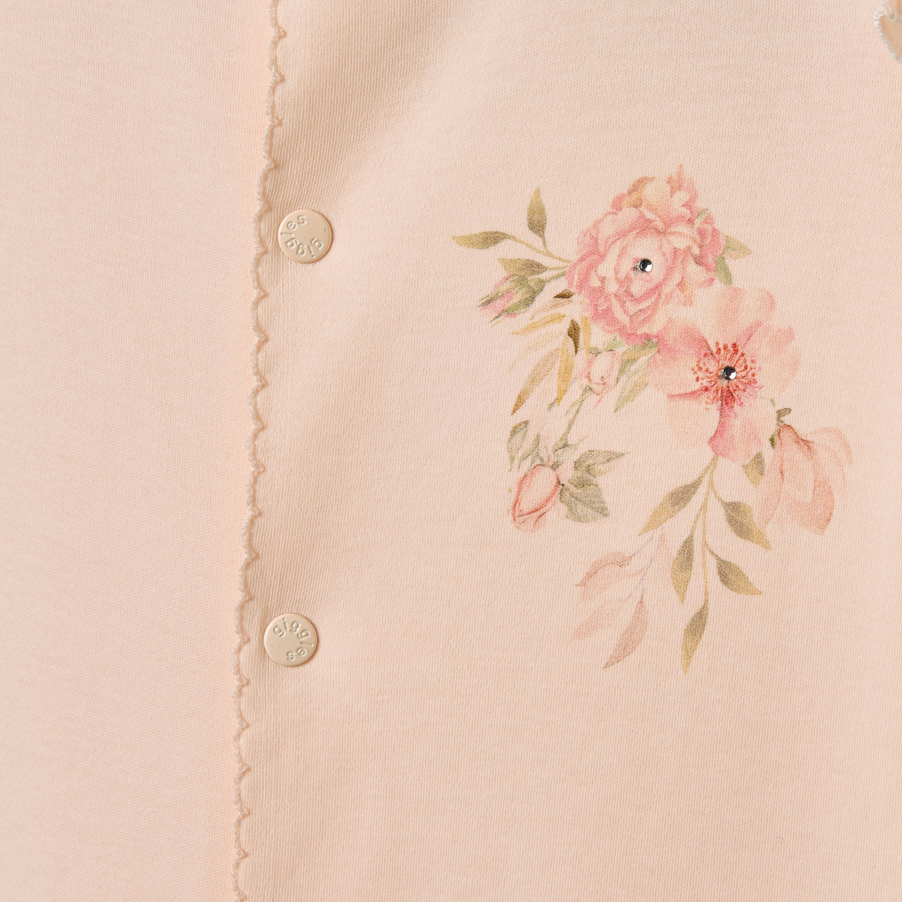 Giggles Floral Print Sleepsuit with Ruffle Detail-baby-girls-clothing-nightwear-sleepsuits-image-4