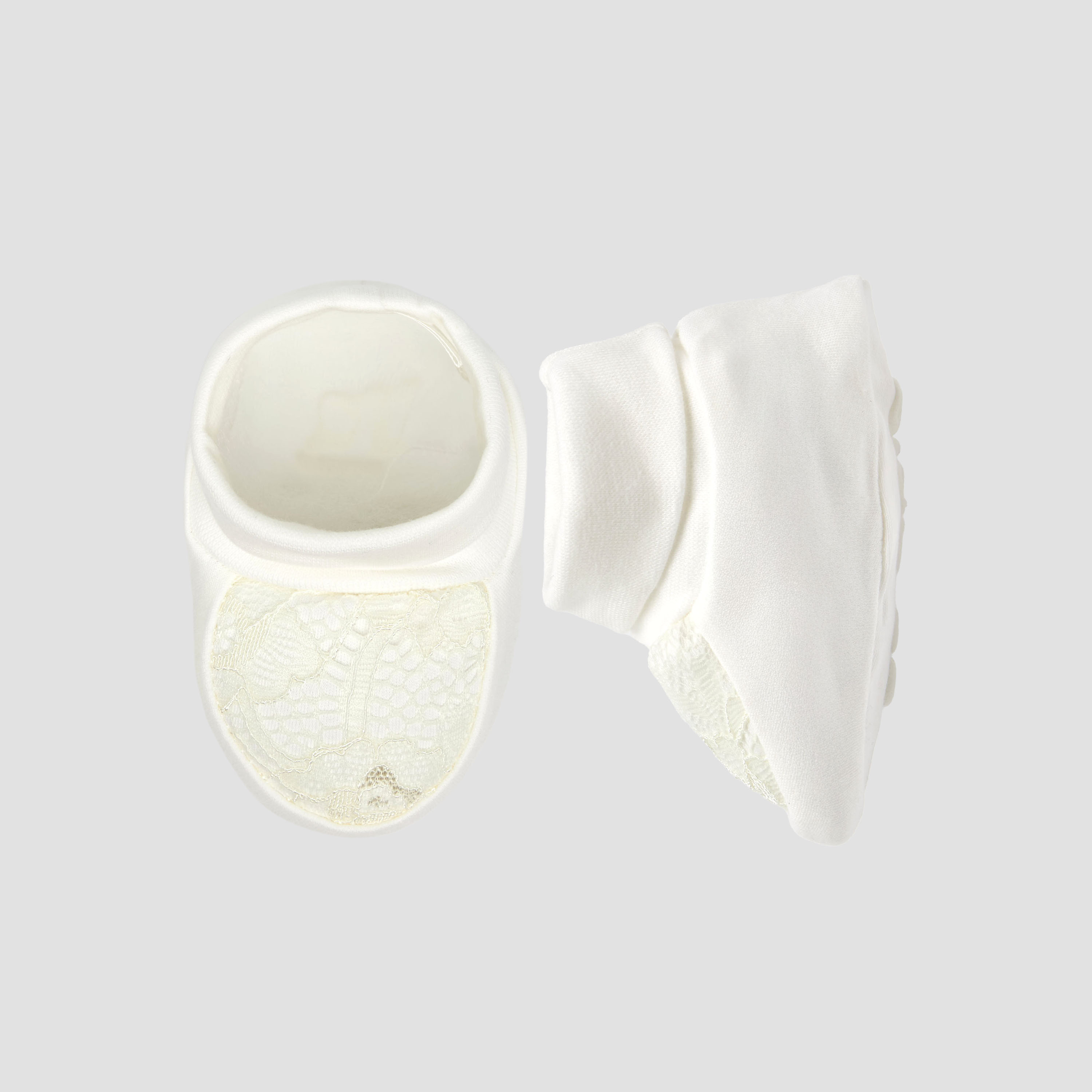 Giggles Booties with Lace Detail-baby-girls-shoes-booties-image-1