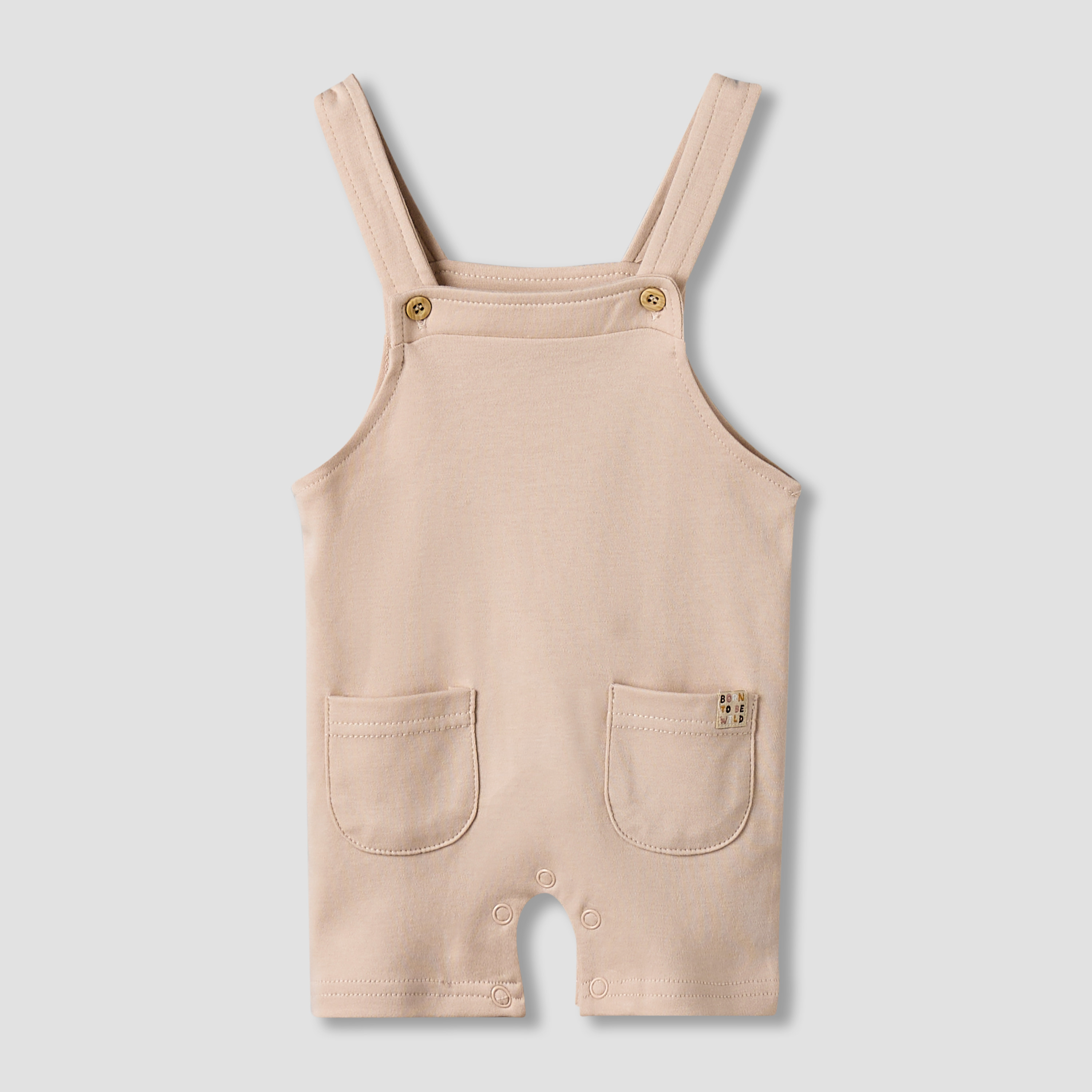 Juniors Crew Neck Short Sleeve T-shirt and Dungaree Set with Pockets-baby-boys-clothing-setsandcoords-image-2