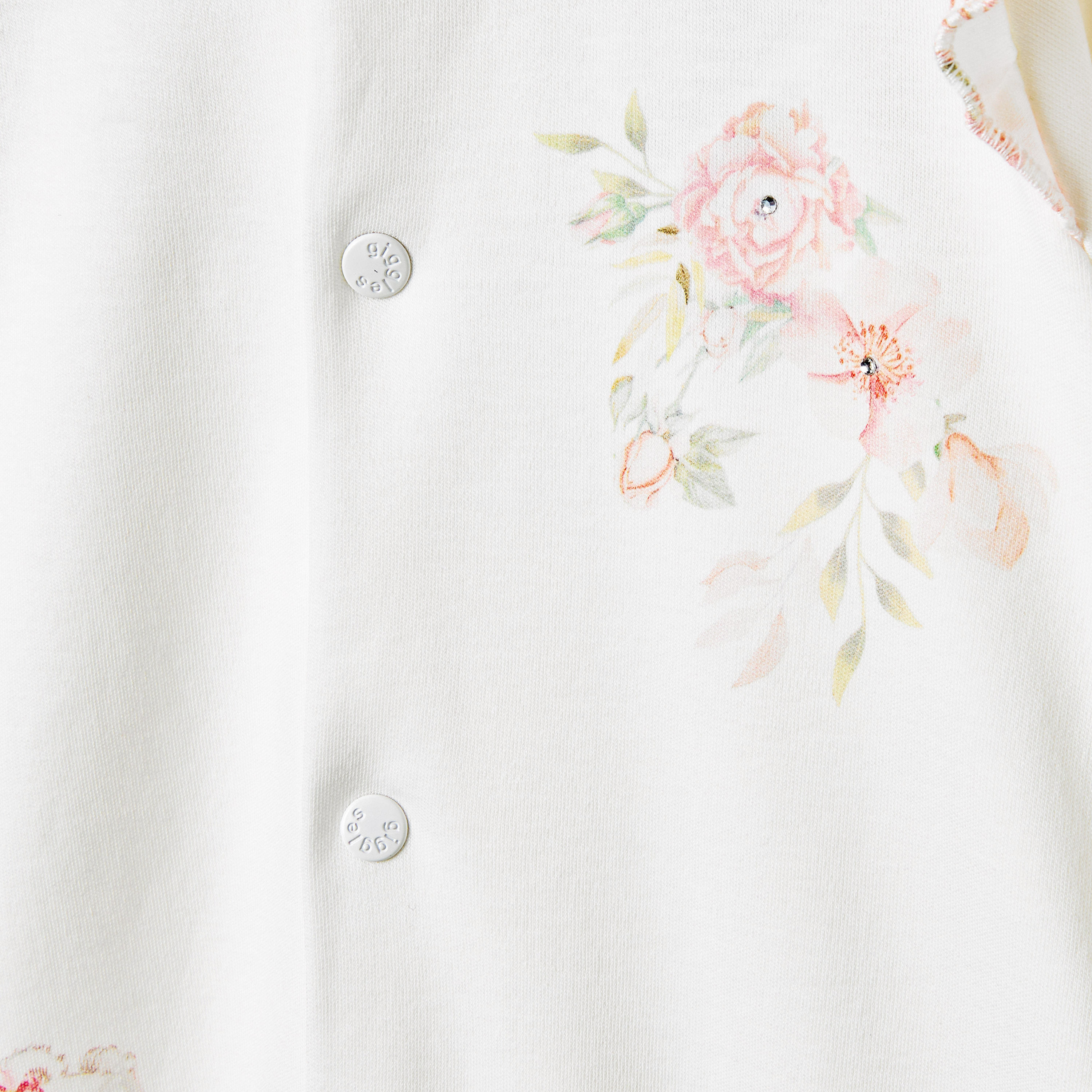 Giggles Floral Print Closed-Feet Sleepsuit with Long Sleeves-baby-girls-clothing-nightwear-sleepsuits-image-5