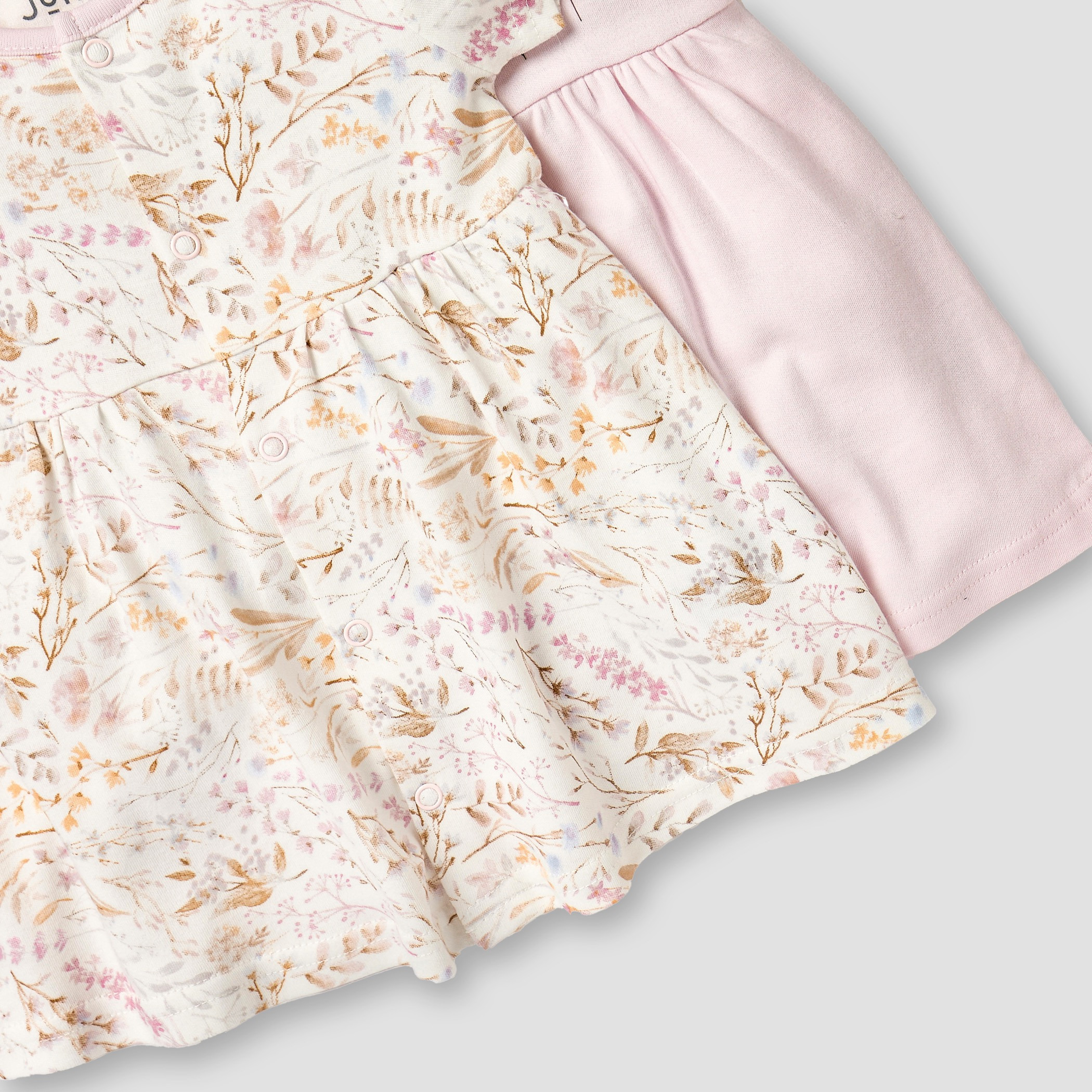 فساتين إيه لاين بطبعات زهور وأكمام قصيرة من جونيورز - طقم من قطعتين-baby-girls-clothing-dressesandjumpsuits-image-5