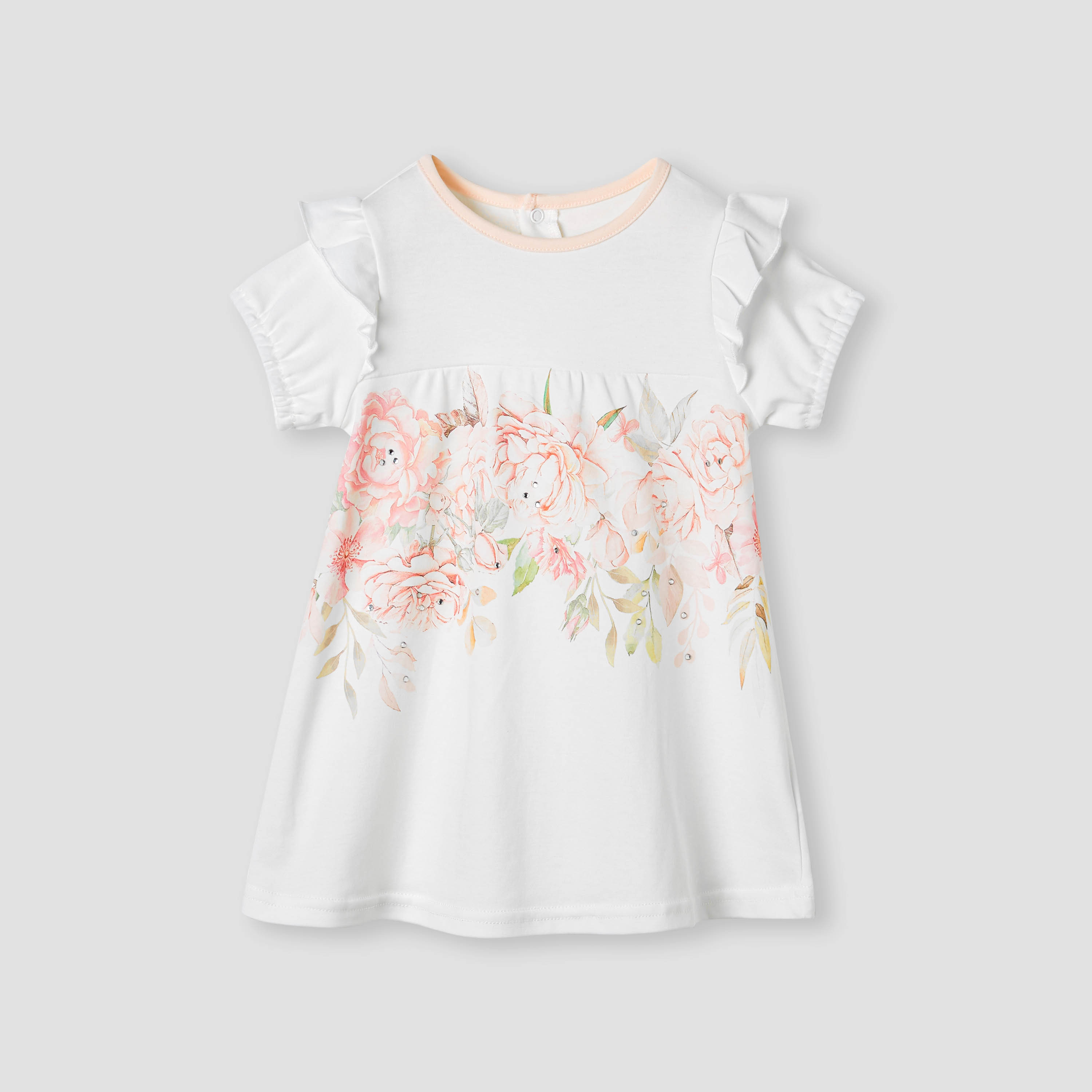 Giggles Floral Print A-line Dress with Ruffles-baby-girls-clothing-dressesandjumpsuits-image-1