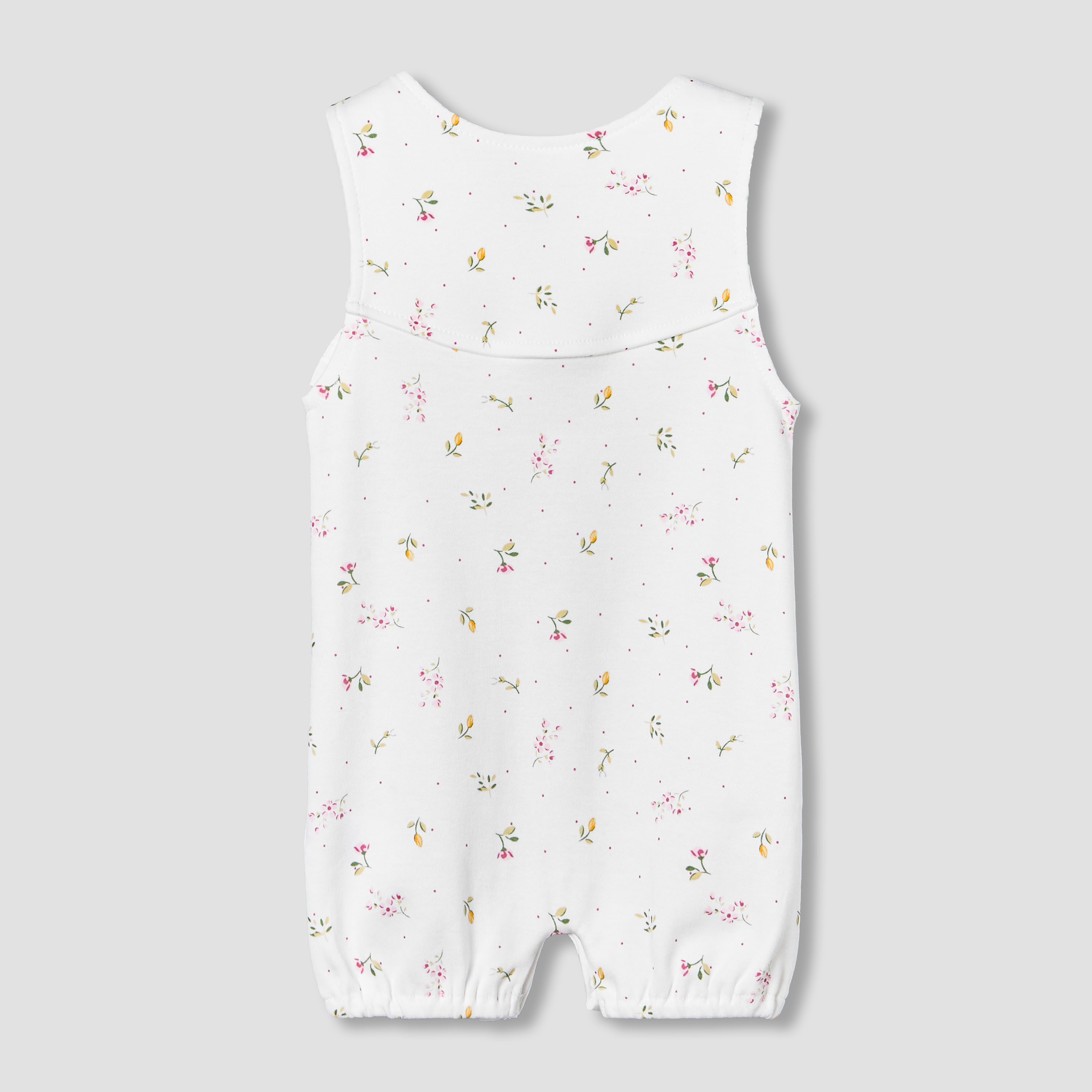 Juniors Round Neck Sleeveless Romper with Frill Detail-baby-girls-clothing-rompers-image-3