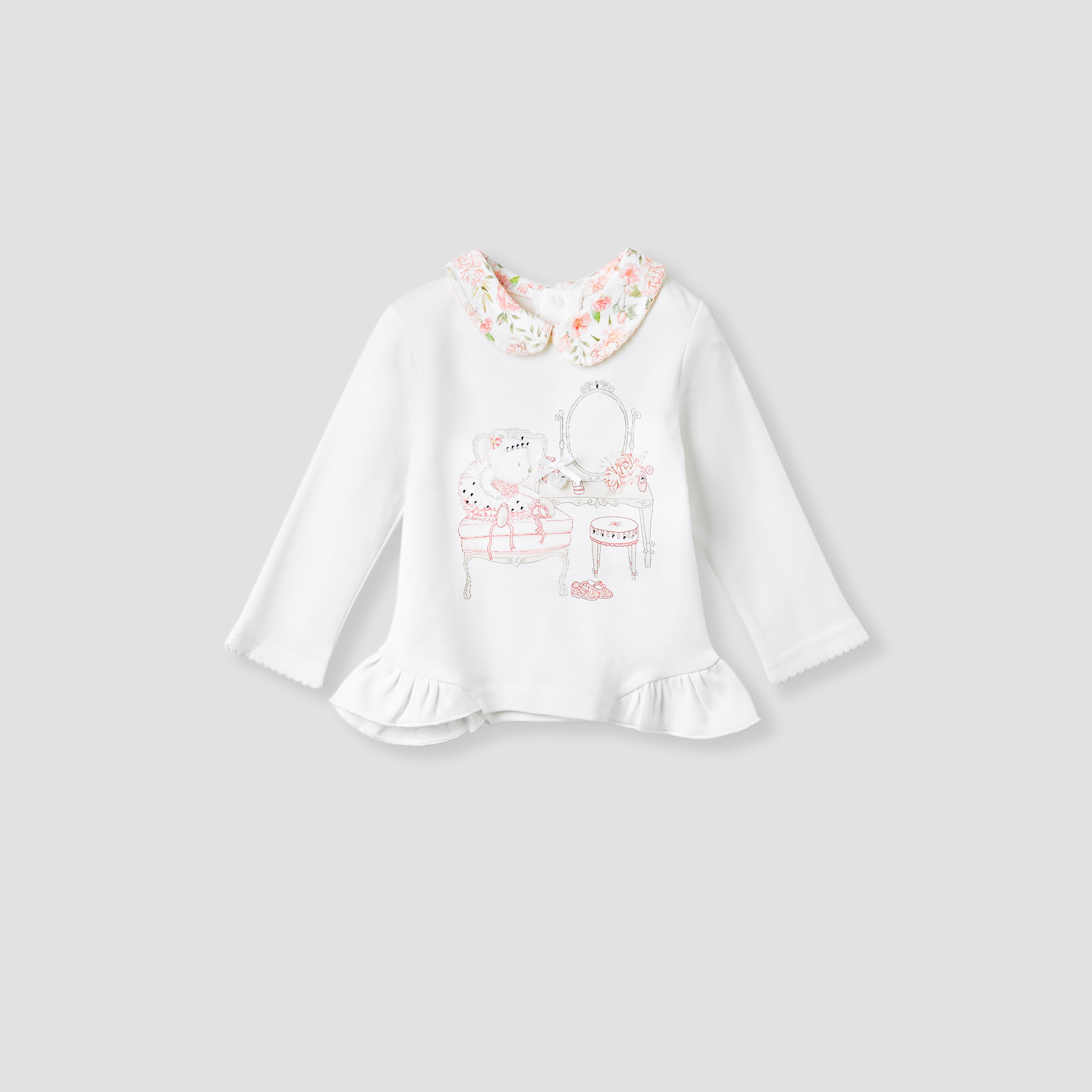 Giggles Printed T-shirt and Pyjama Set-baby-girls-clothing-nightwear-pyjamasets-image-2