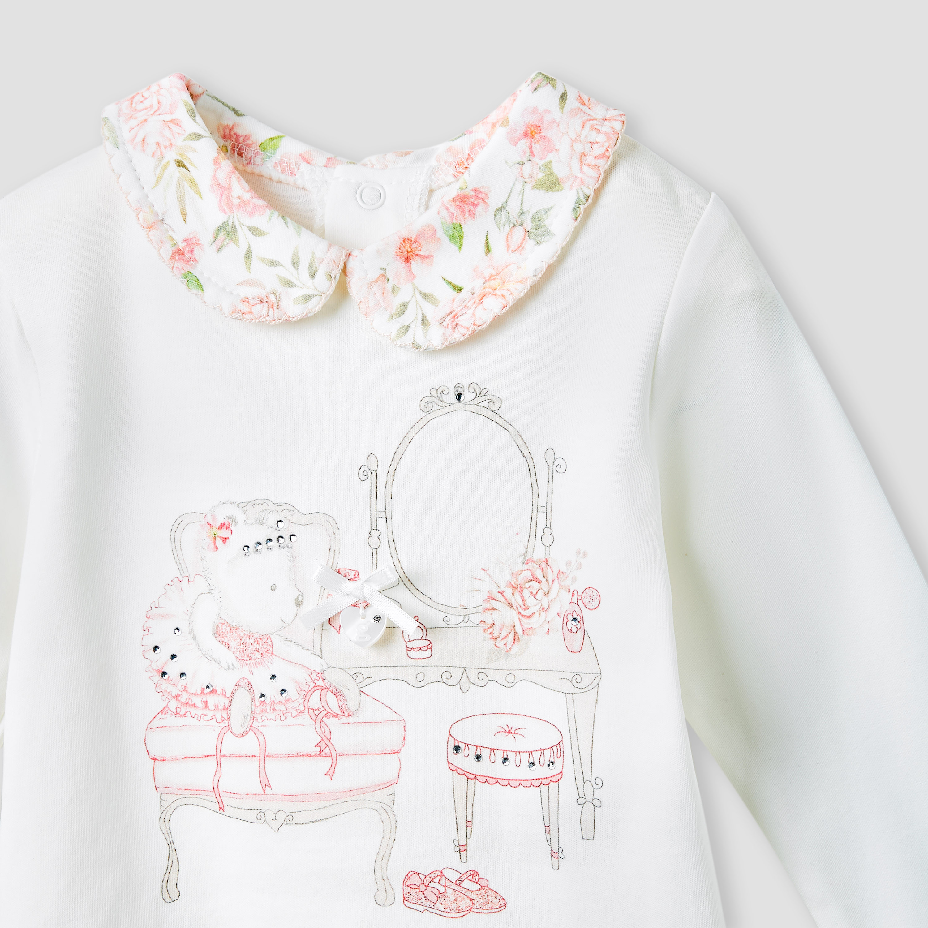 Giggles Printed T-shirt and Pyjama Set-baby-girls-clothing-nightwear-pyjamasets-image-4