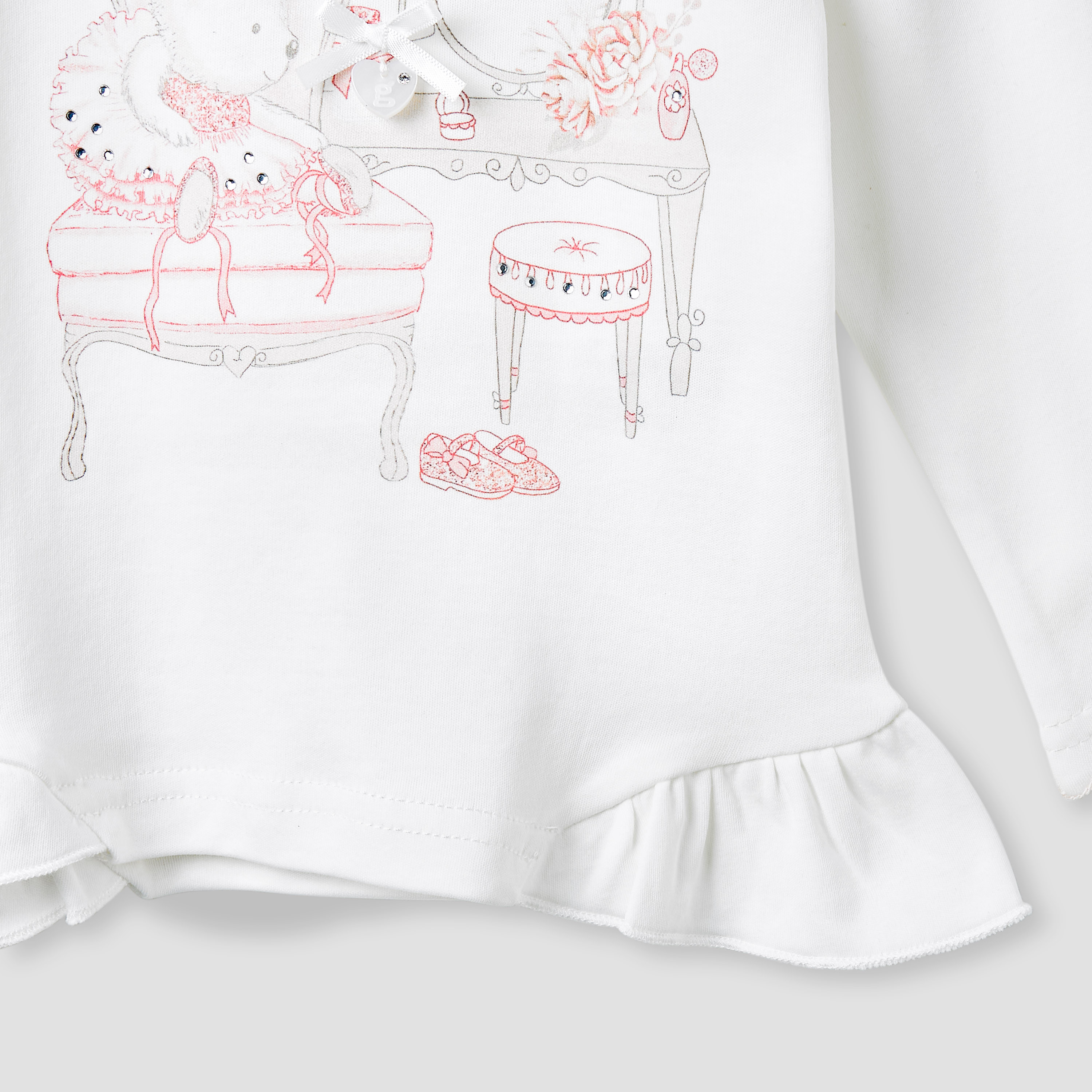 Giggles Printed T-shirt and Pyjama Set-baby-girls-clothing-nightwear-pyjamasets-image-5