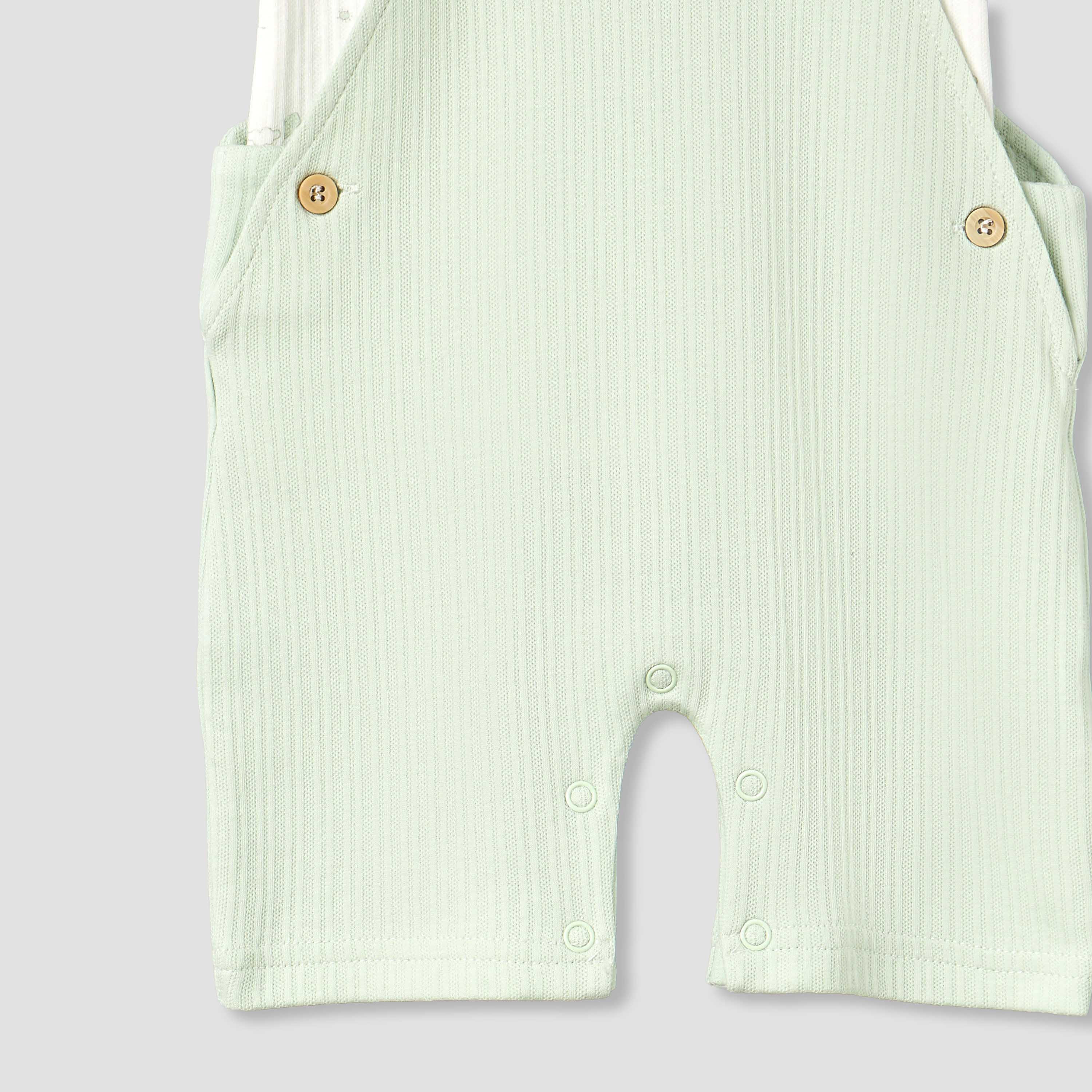 Giggles Collared Short Sleeves Top and Dungaree Set with Print-baby-boys-clothing-setsandcoords-image-5