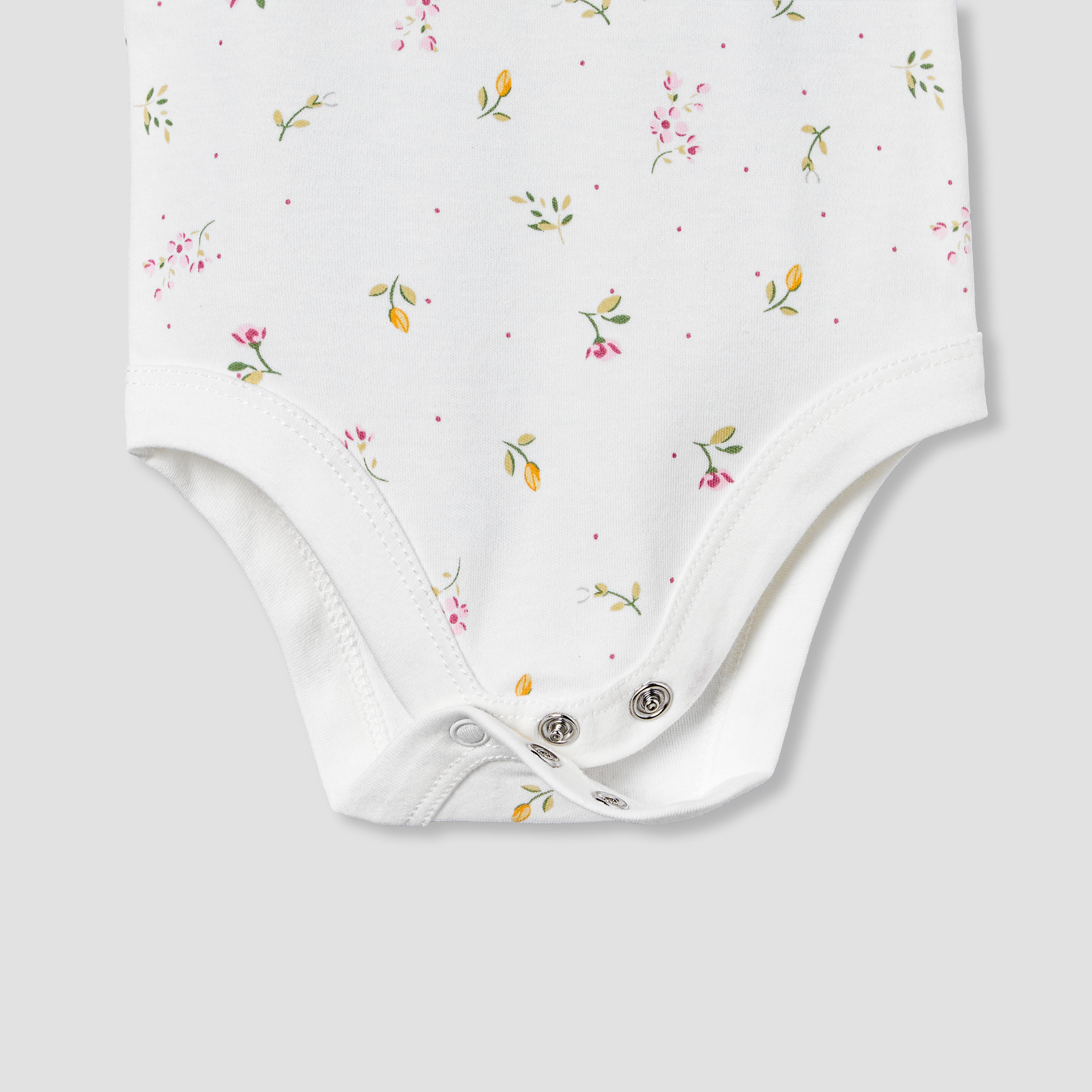 Juniors Cotton Square Neck Strappy Bodysuit with Floral Print-baby-girls-clothing-bodysuits-image-5