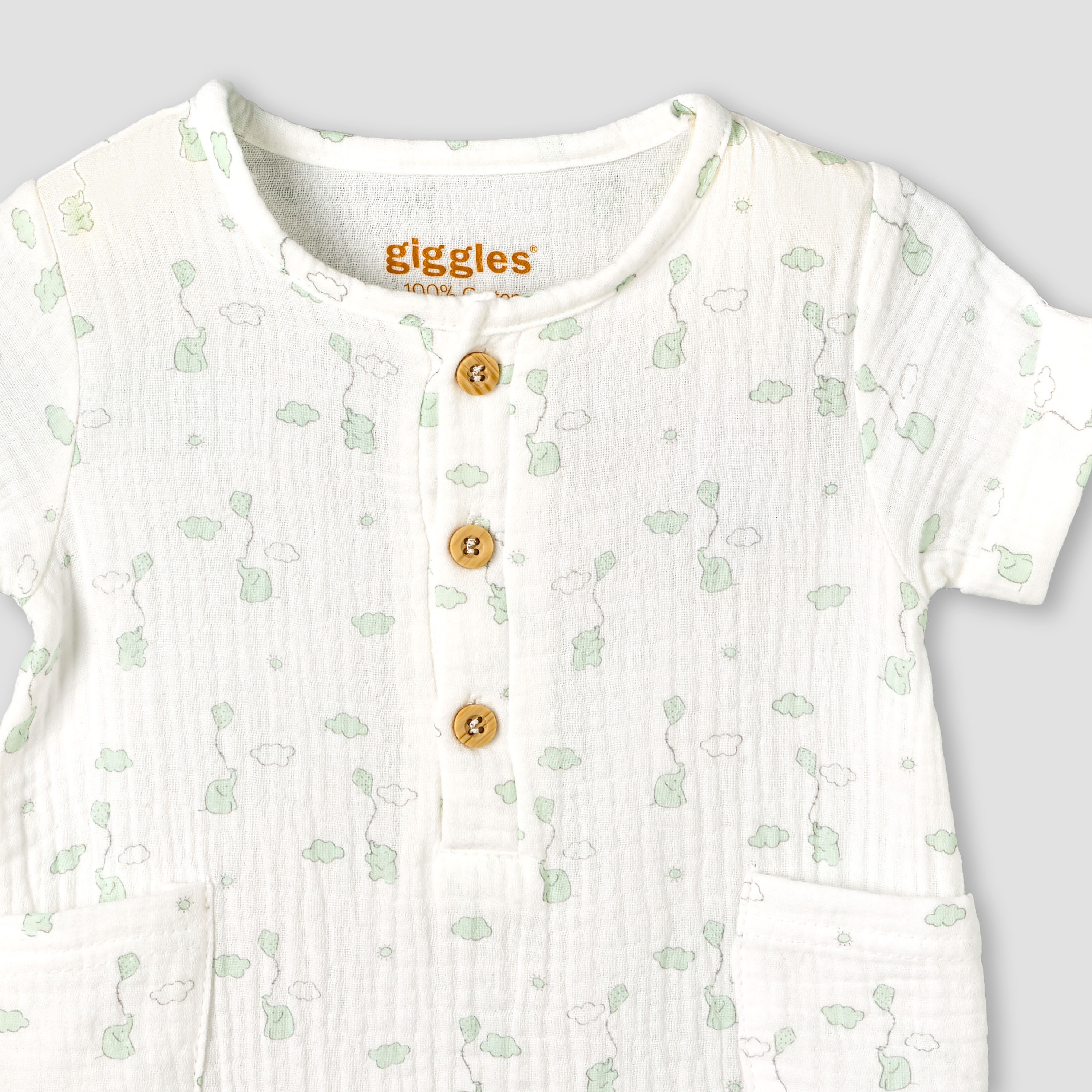 Giggles Crew Neck Short Sleeves Romper with Print-baby-boys-clothing-rompers-image-4