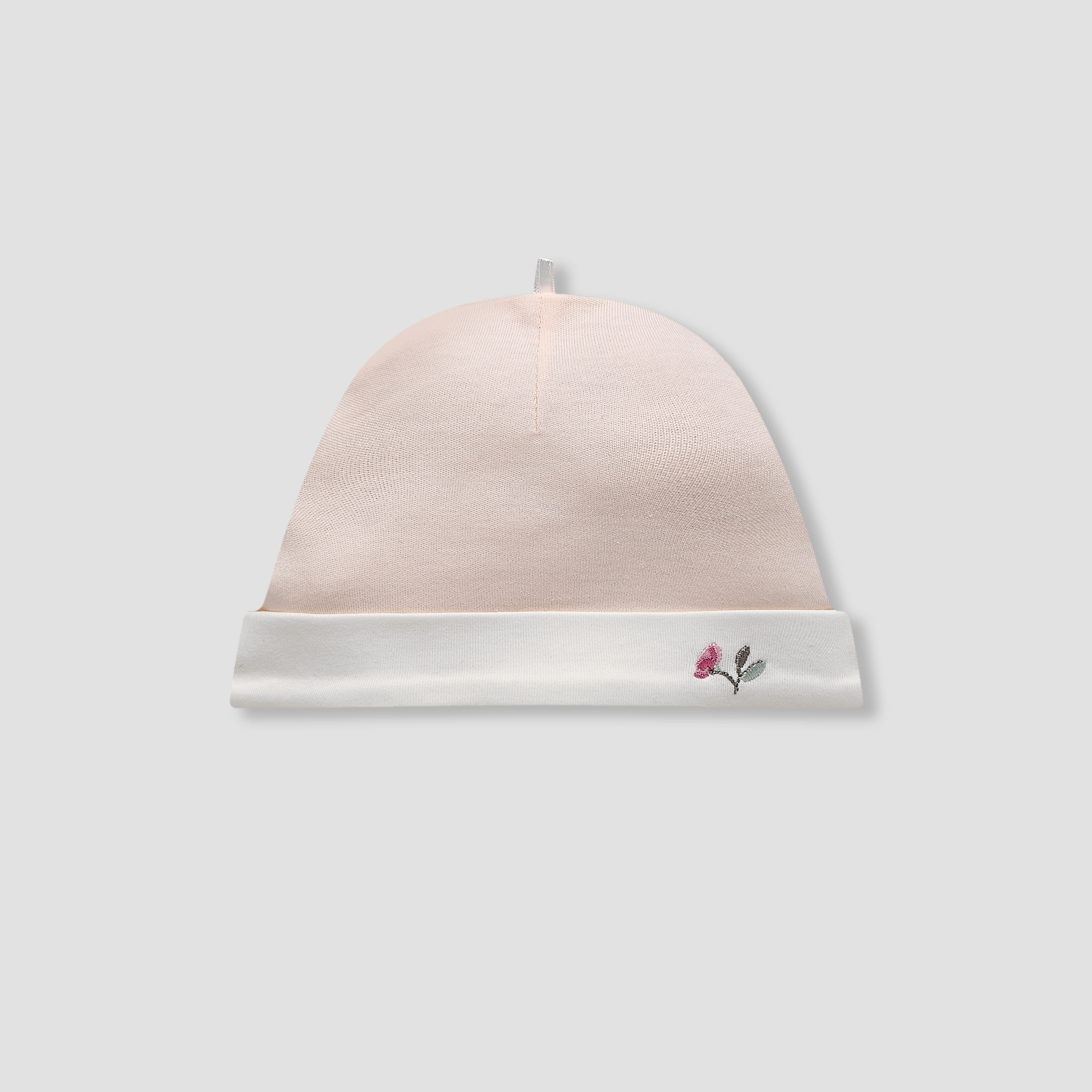 Juniors Cap with Floral Embroidery-baby-girls-accessories-caps-image-2